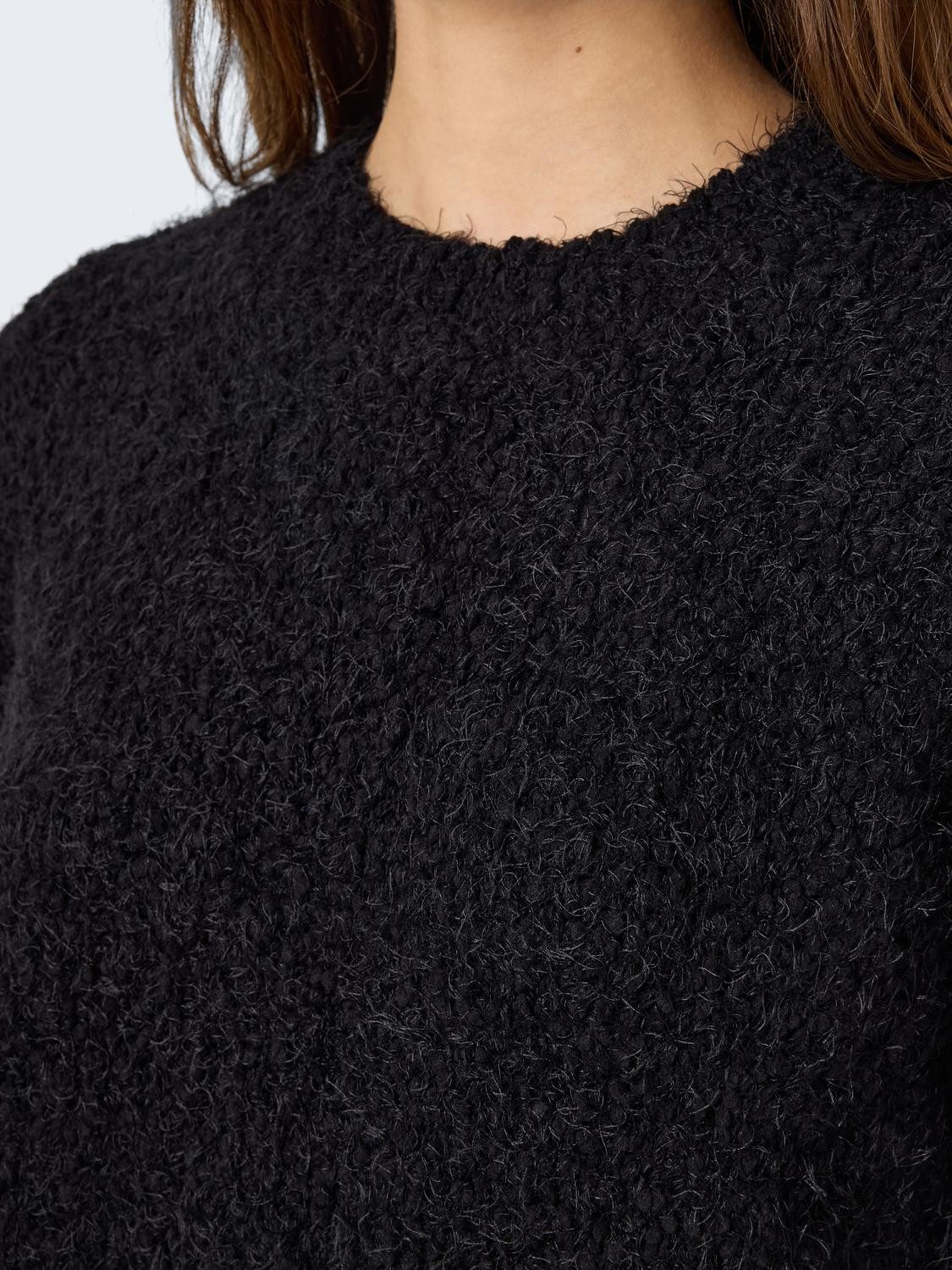 Noisy may Trui met ronde hals NMSASSY L S O-NECK KNIT FWD NOOS
