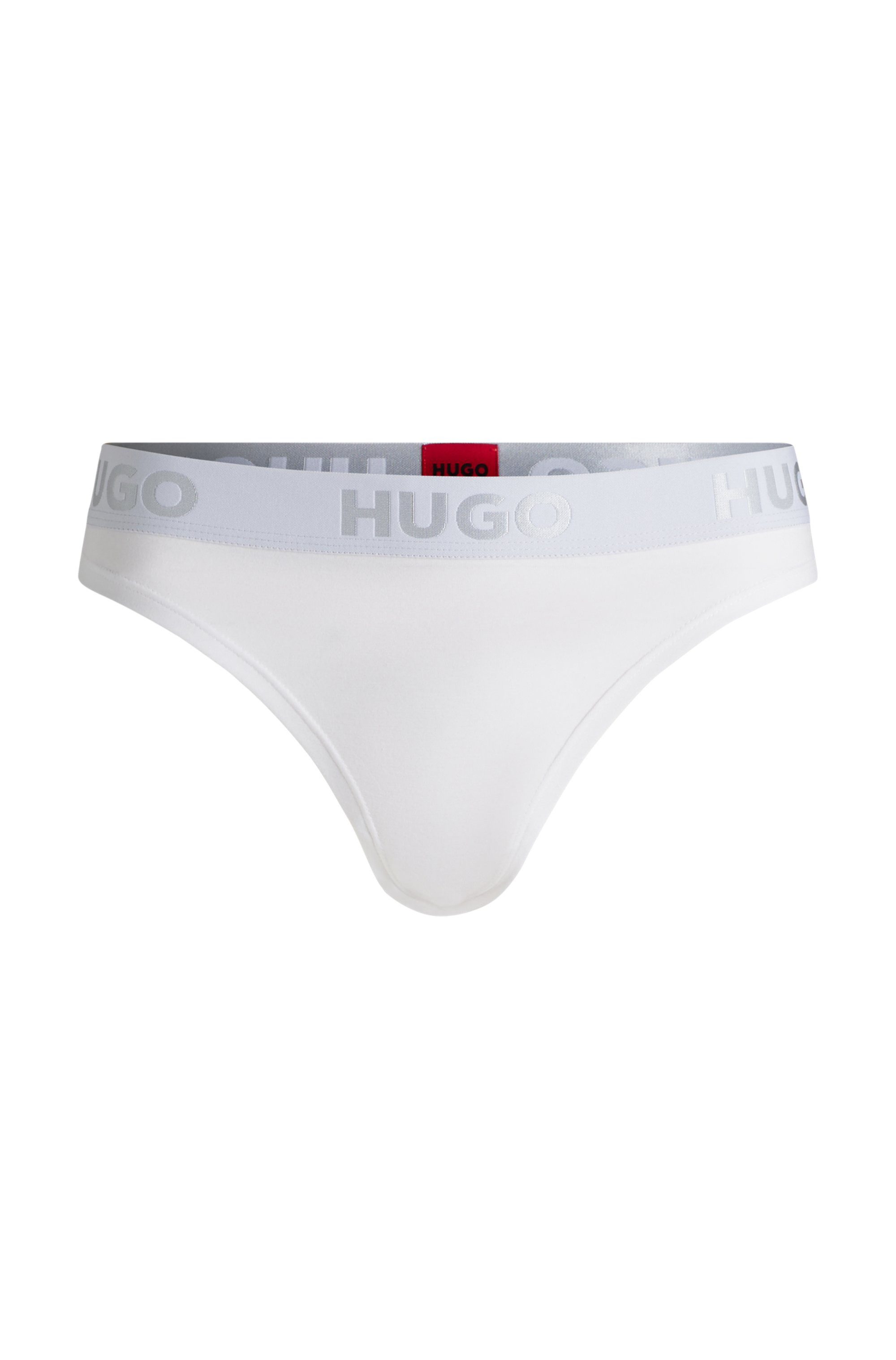 HUGO underwear T-string THONG SPORTY LOGO met elastische taille