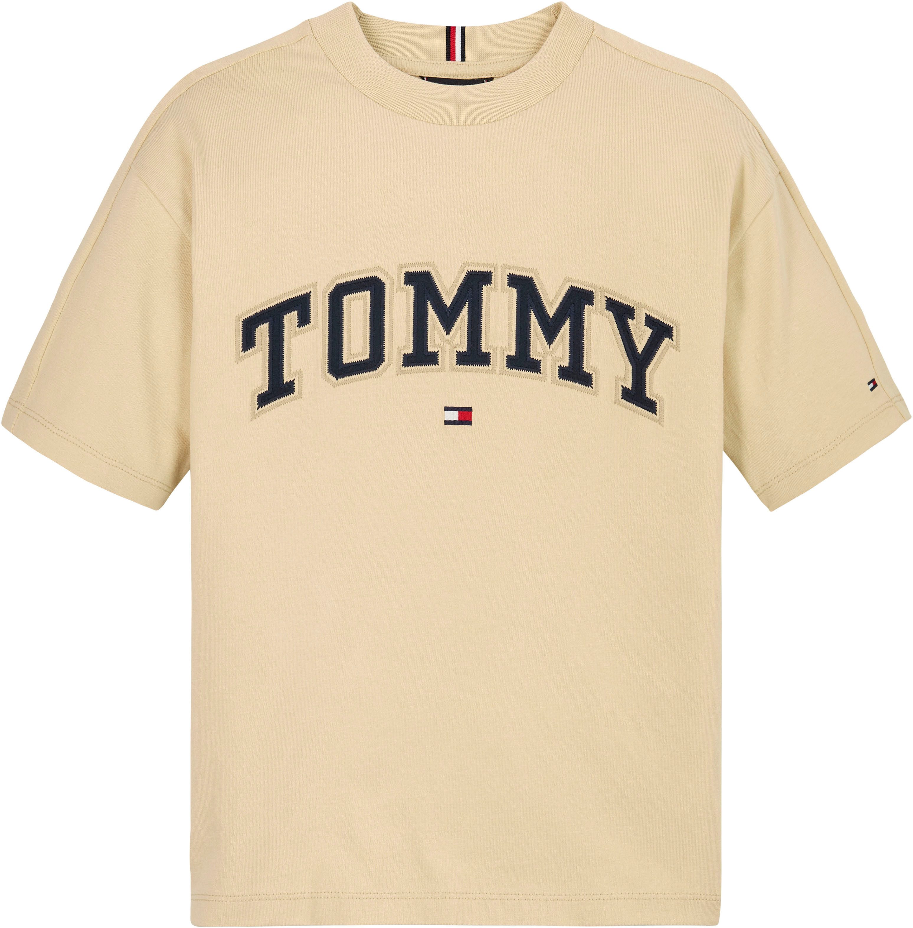 Tommy Hilfiger Shirt met korte mouwen VARSITY EMBROIDERY TEE SS Kinderen tot 16 jaar met logostiksel
