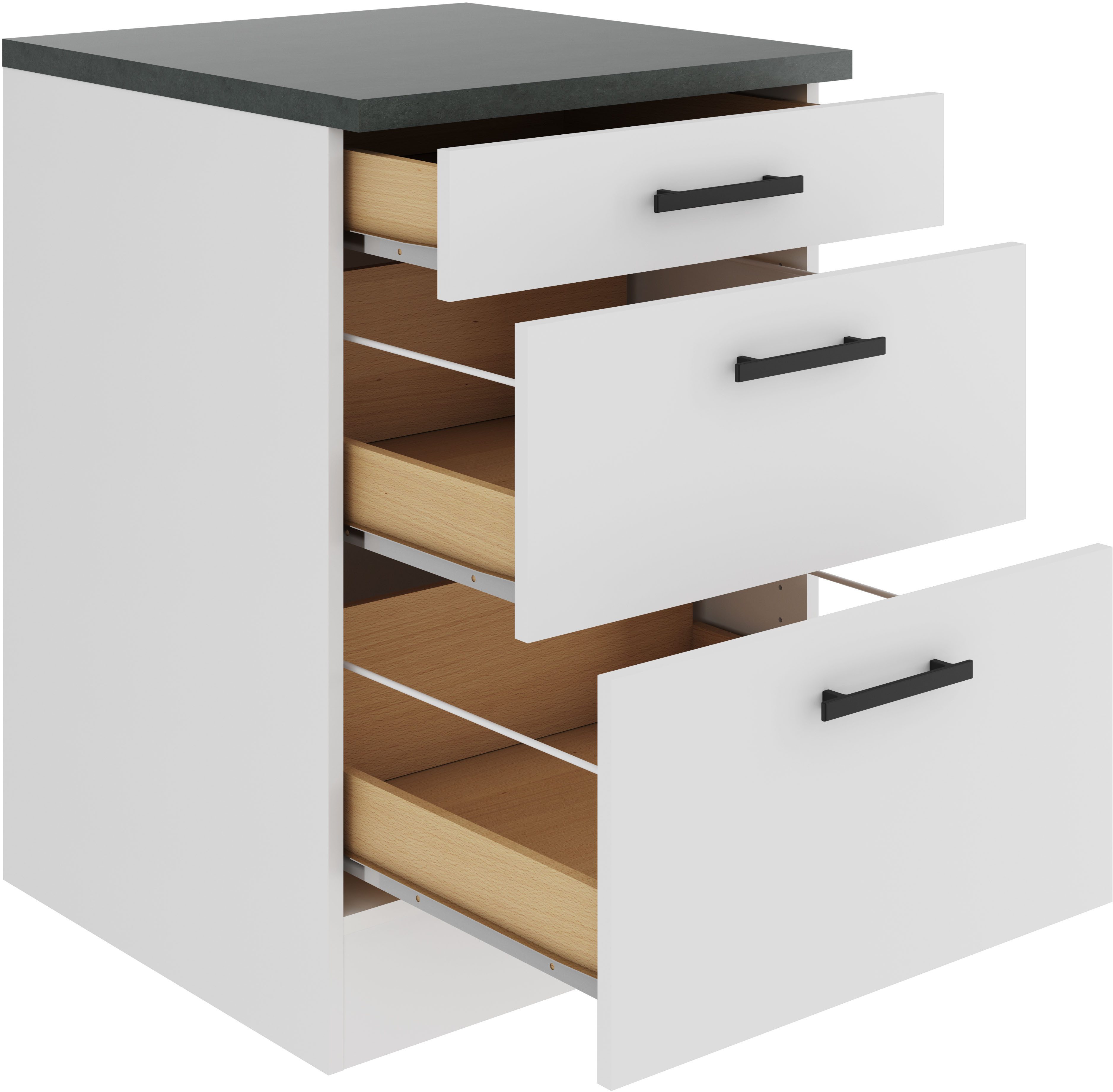 OPTIFIT Onderkast Palma Breedte 60 cm, met 3 lades