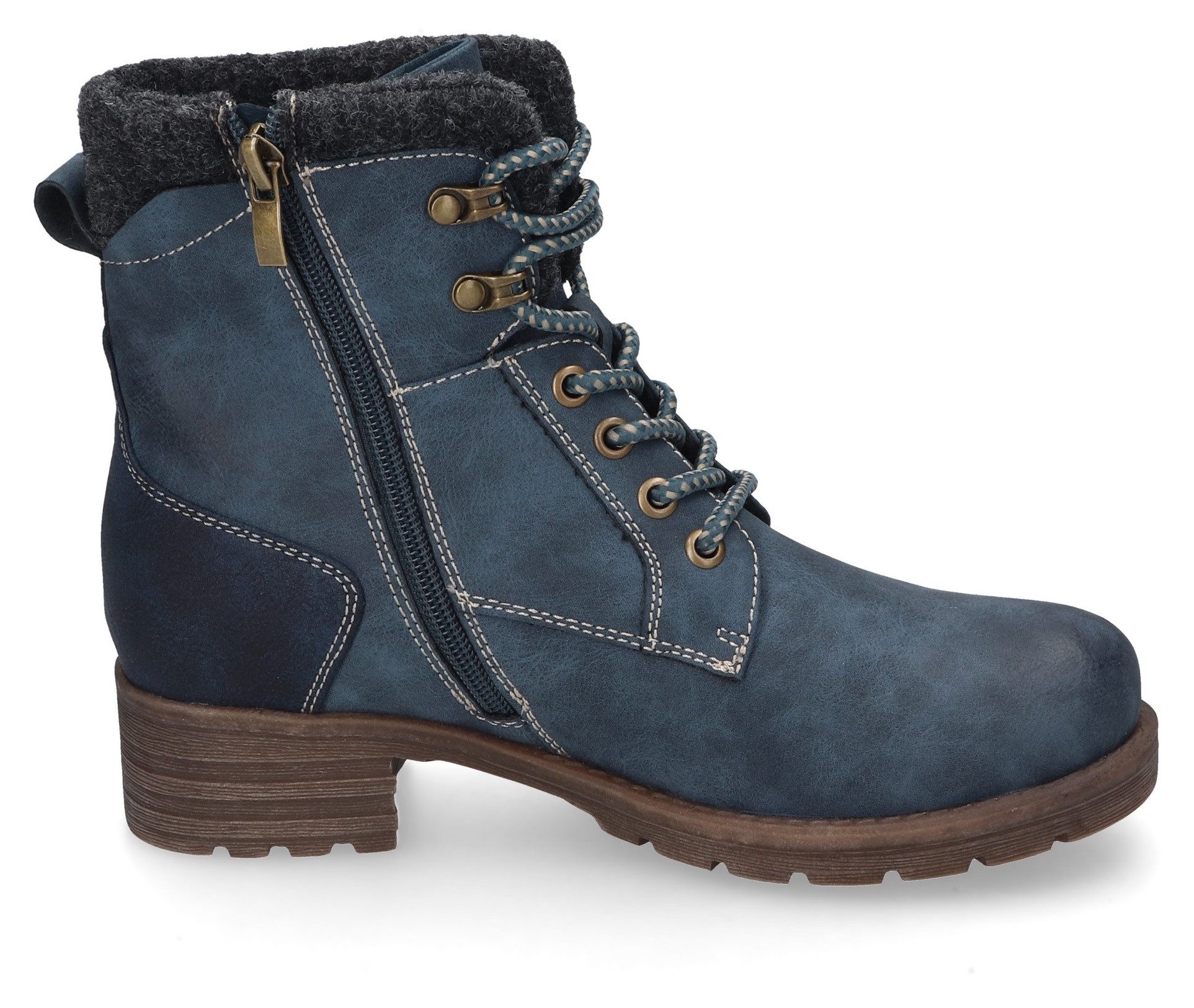 Dockers by Gerli Veterlaarsjes , veterschoenen, winterlaarzen met vilt aan de schacht