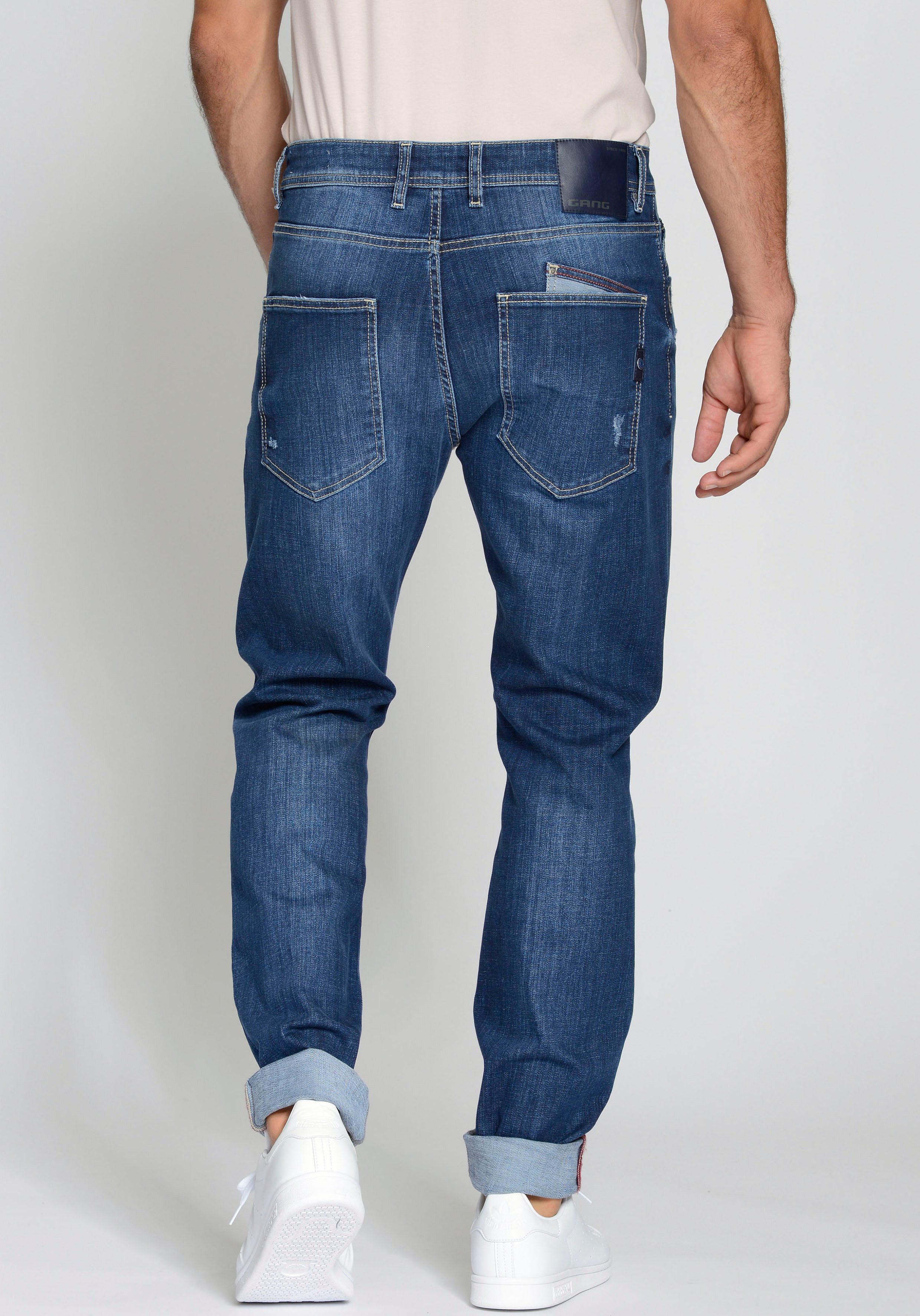 GANG Loose fit jeans 94ALESSIO met modieuze wijde broekspijpen