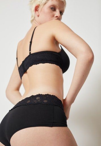 Skiny® Hipster Cotton Lace Essentials Mooie kant rondom de tailleband (Set van 2)