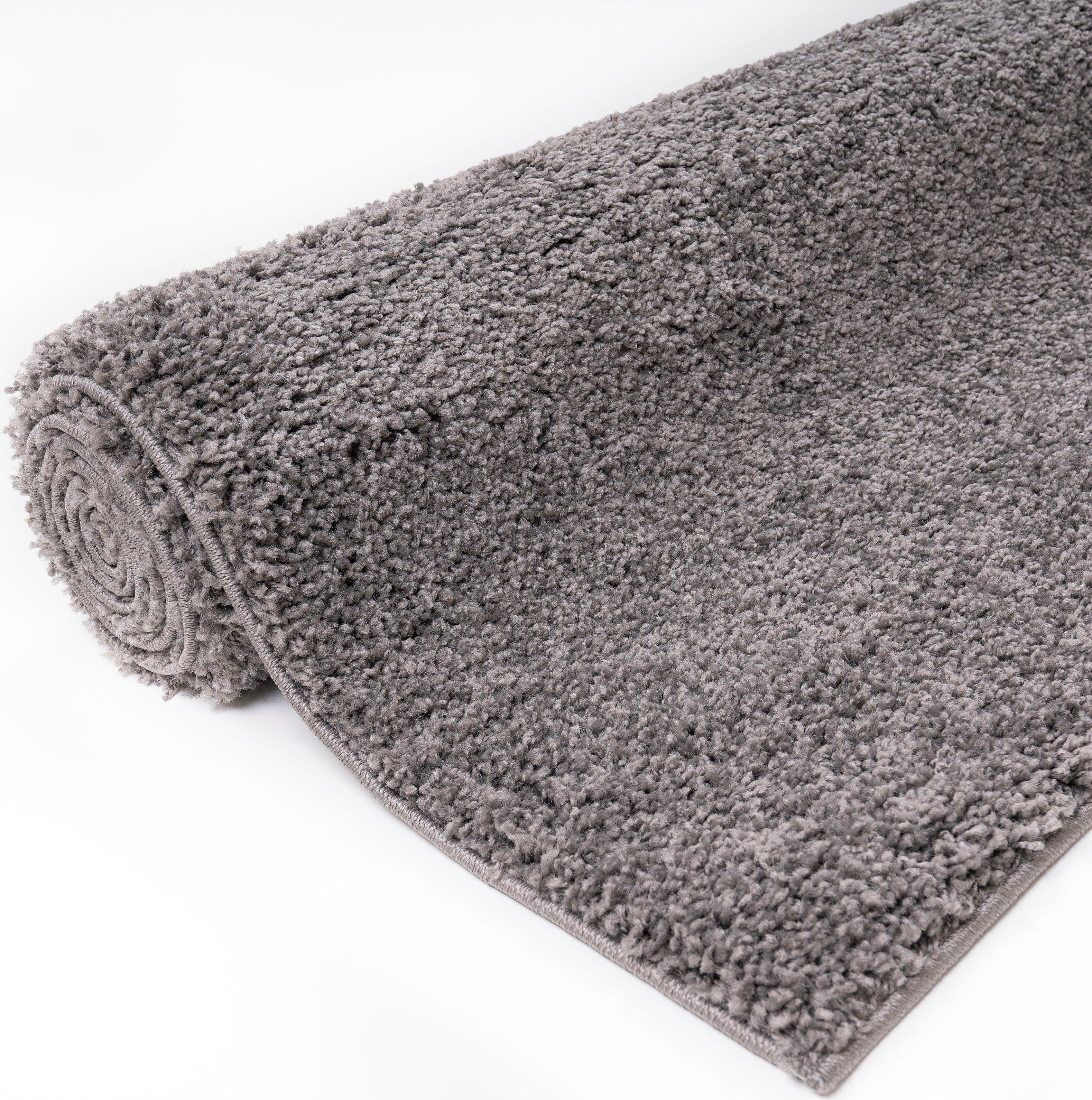 my home Hoogpolig vloerkleed Shaggy 30 Tapijt, uni kleuren, bijzonder zacht en knuffelig, klantenfavoriet
