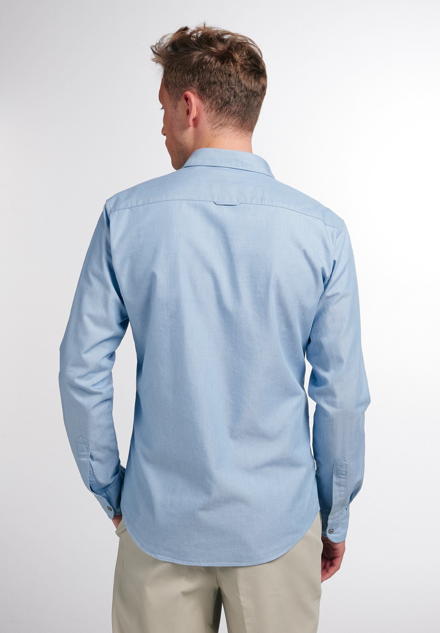 Eterna Overhemd met lange mouwen Slim fit EASY IRON (gemakkelijk te strijken)