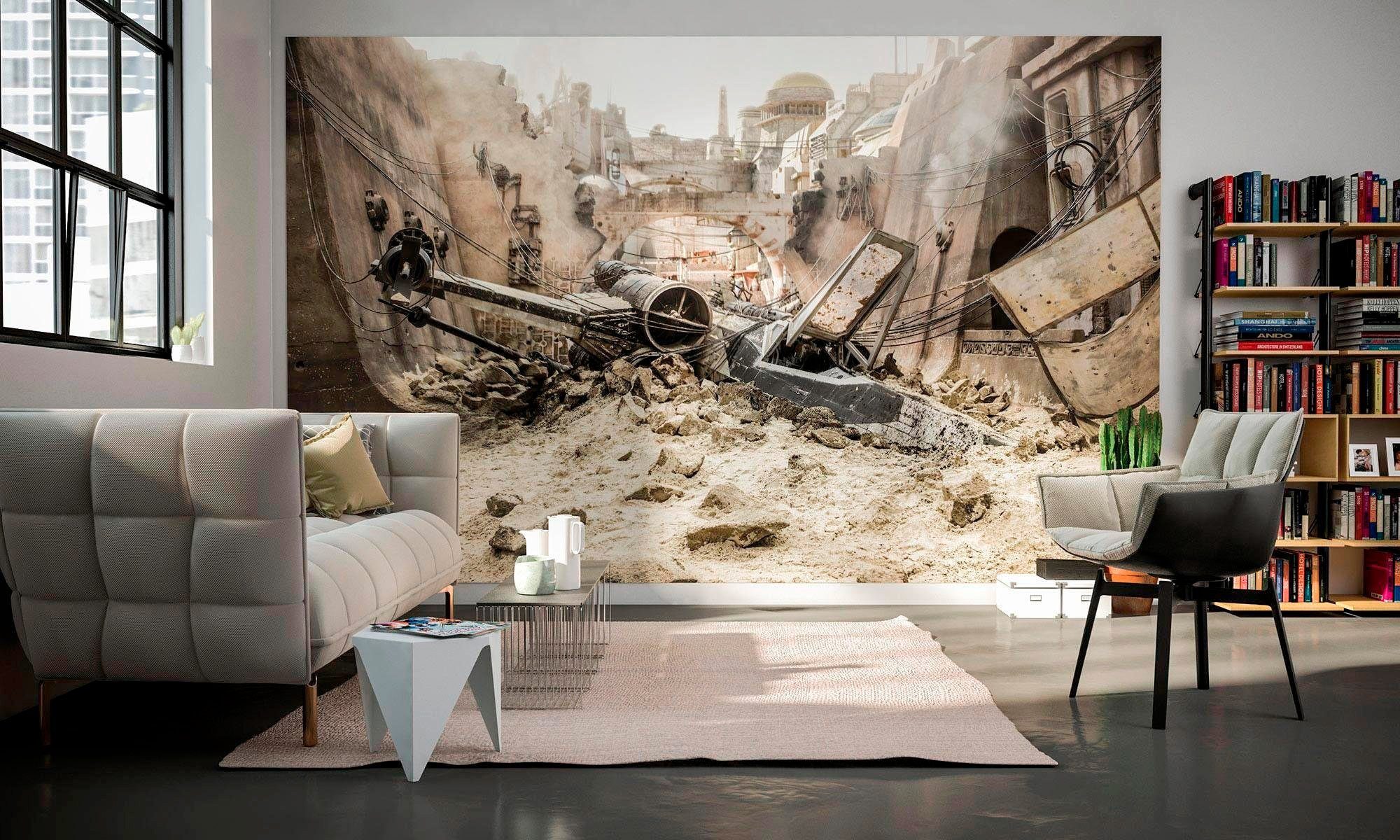 Komar Vliesbehang Digitale print vlies - Star Wars X-Wing - Afmeting 400 x 250 cm (1 stuk)