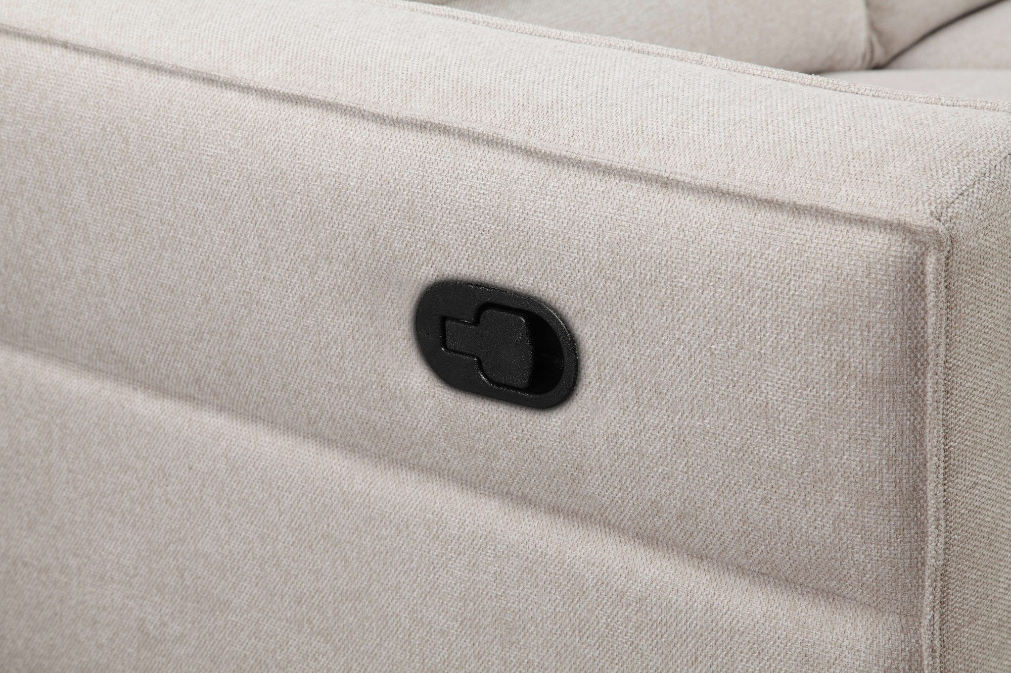 Places of Style Hoekbank Carpari, L-vorm, 263 cm, handmatige of elektrische relaxfunctie