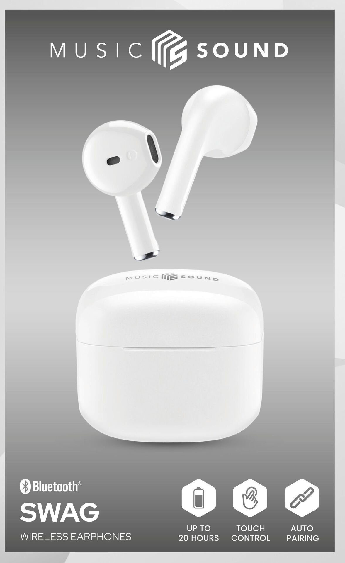 Cellularline Wireless in-ear-hoofdtelefoon SWAG BT hoofdtelefoon MS