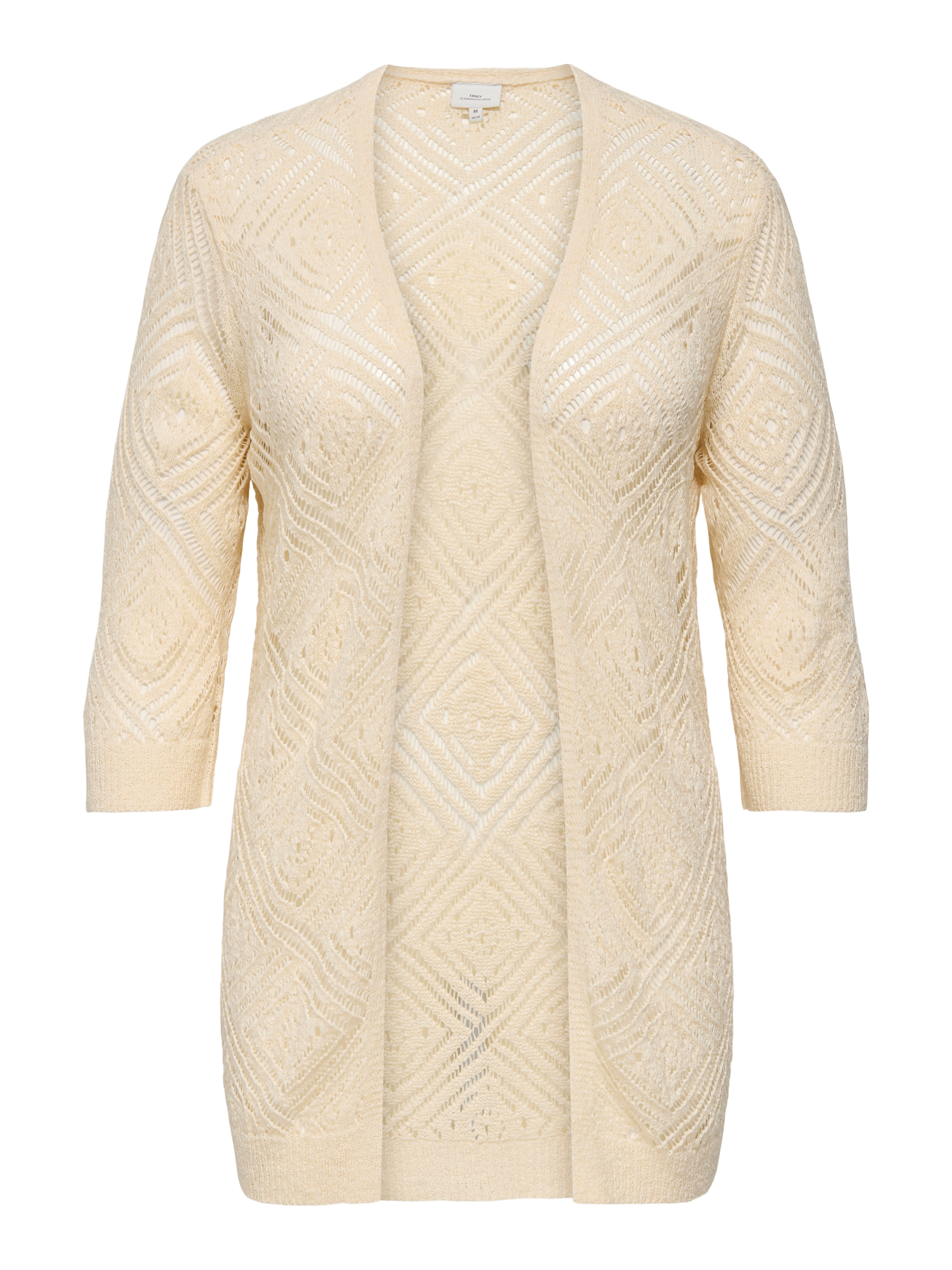 ONLY CARMAKOMA Vest CARWISTY 3/4 SL OPEN CARDIGAN KNT
