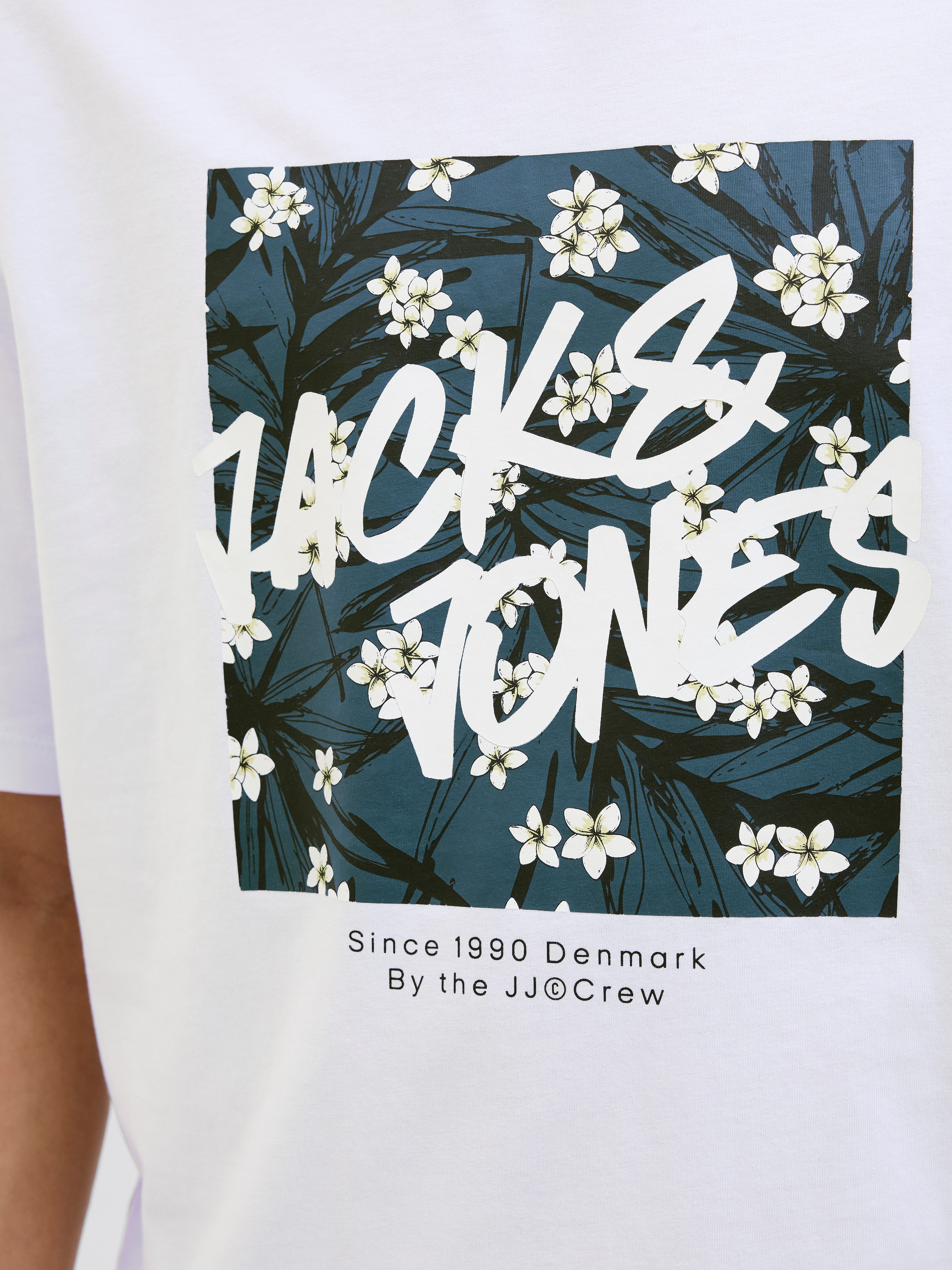 Jack & Jones Shirt met print JJHAWAII SHAPE TEE SS CREW NECK