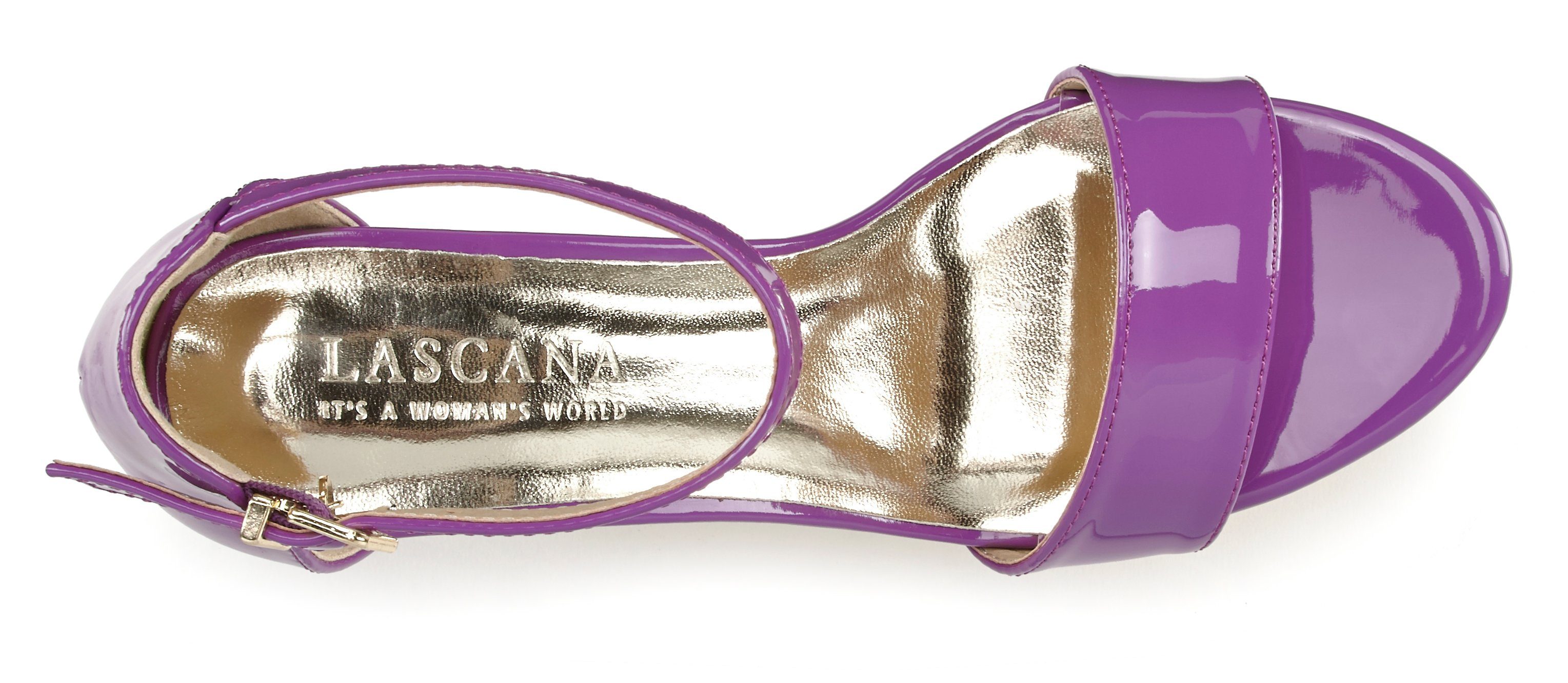 Lascana Highheel sandaaltjes Zomerschoen in tijdloos ontwerp, riem-sandaal vegan