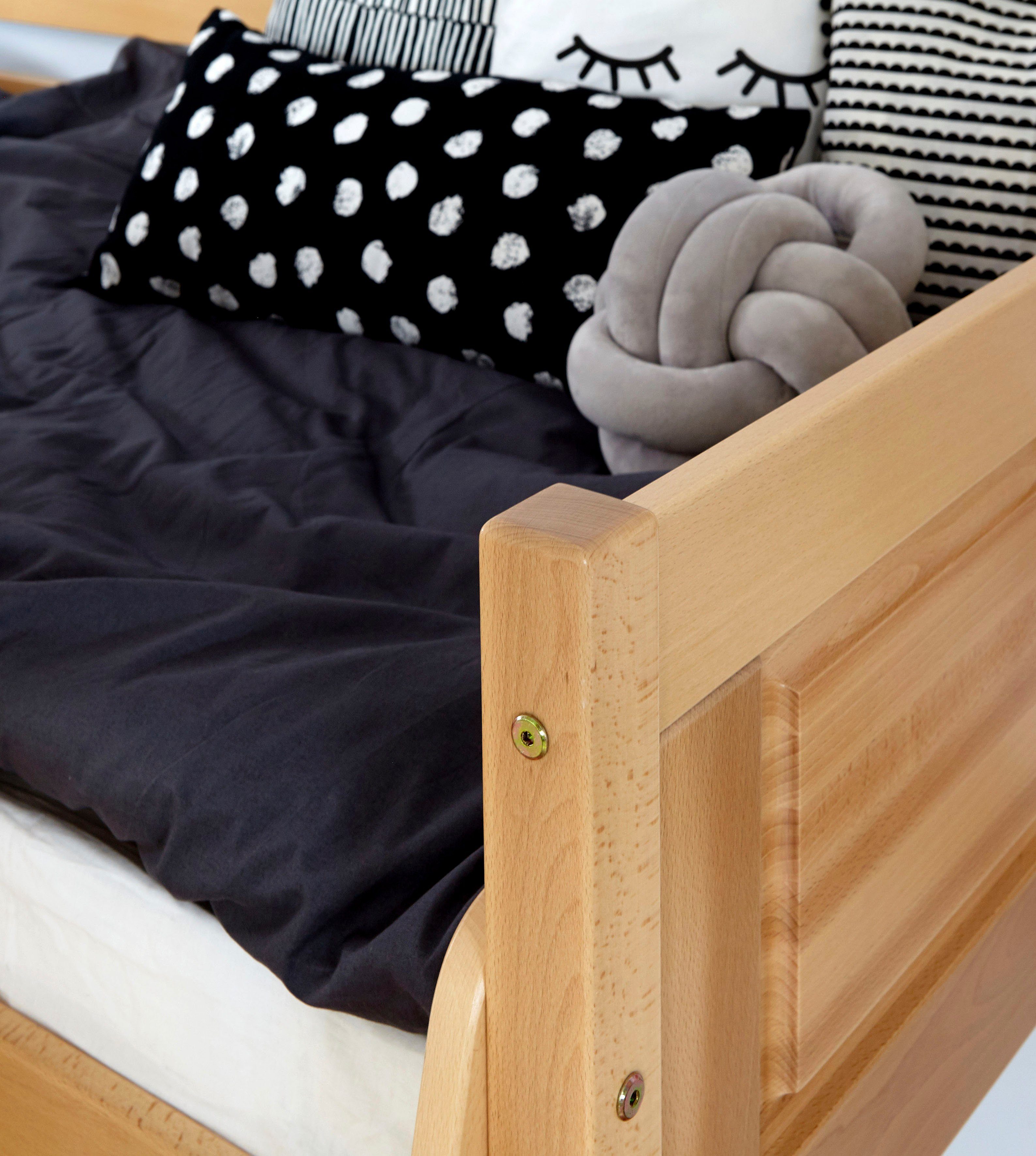 Ticaa Hoogslaper Eric met rolbodem naar keuze met matras, beuken