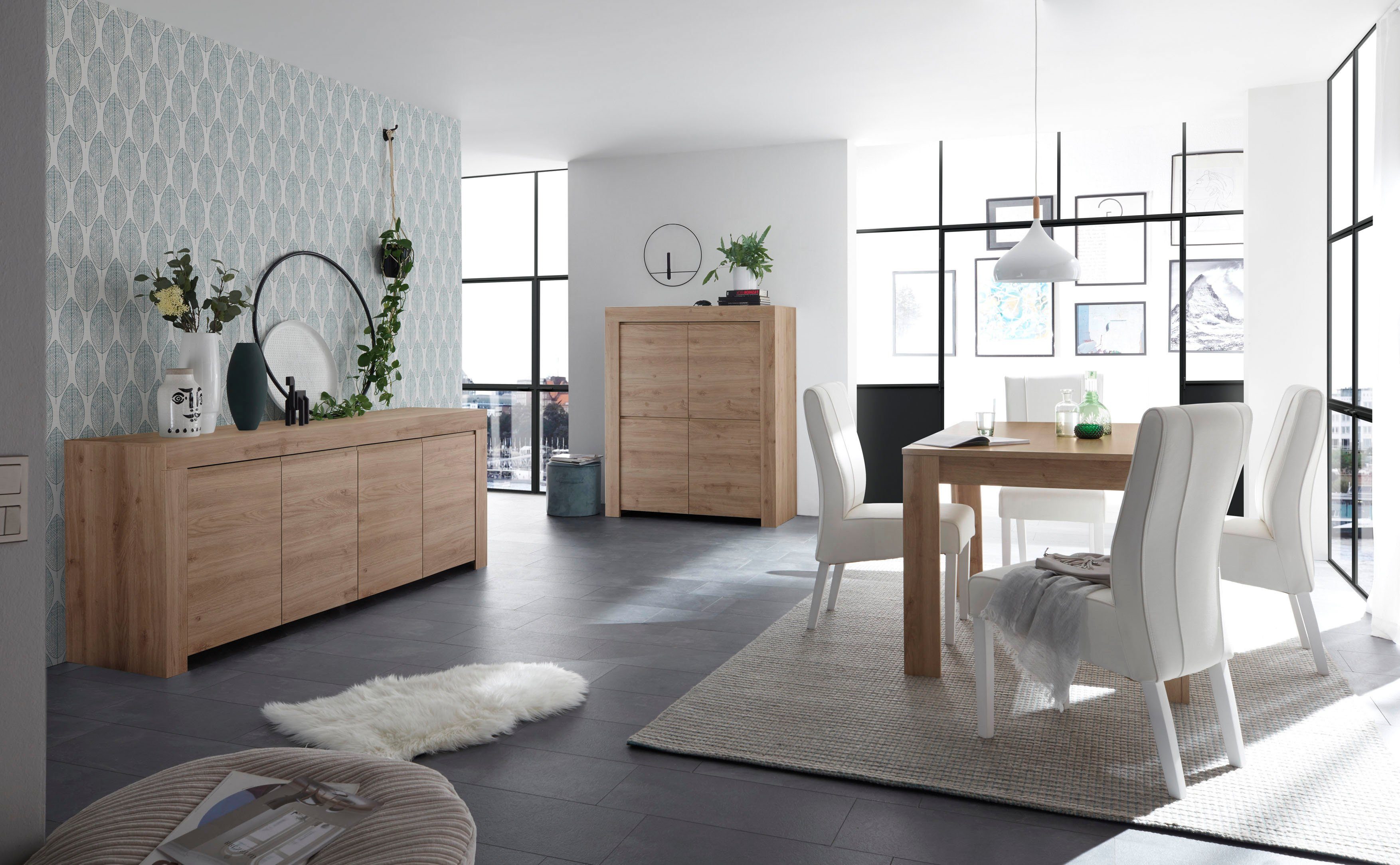 INOSIGN Eettafel Firenze , breedte 180 cm, uit te breiden met insteekblad