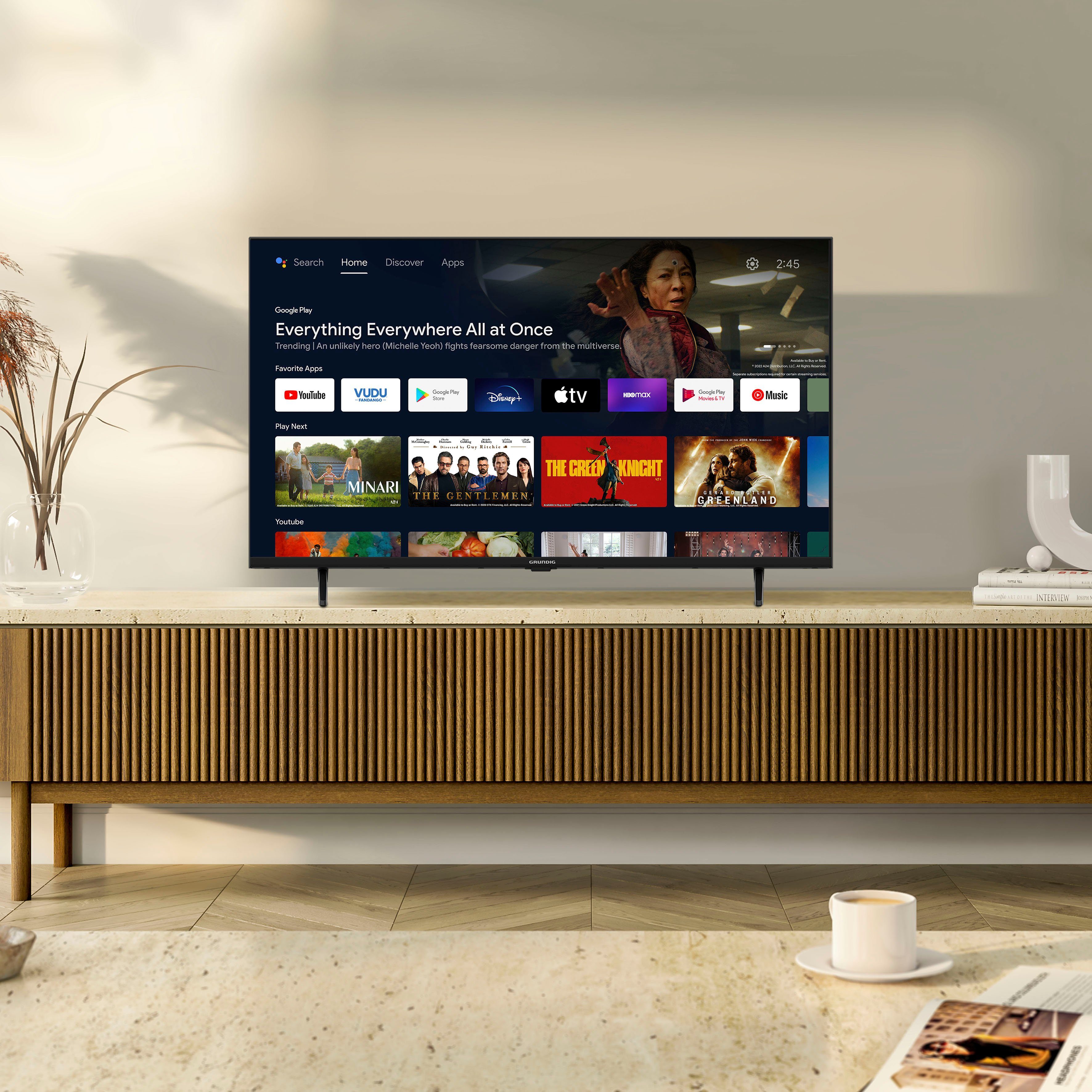 Grundig Led-TV, 80 cm / 32", HD ready, Android TV - Smart TV