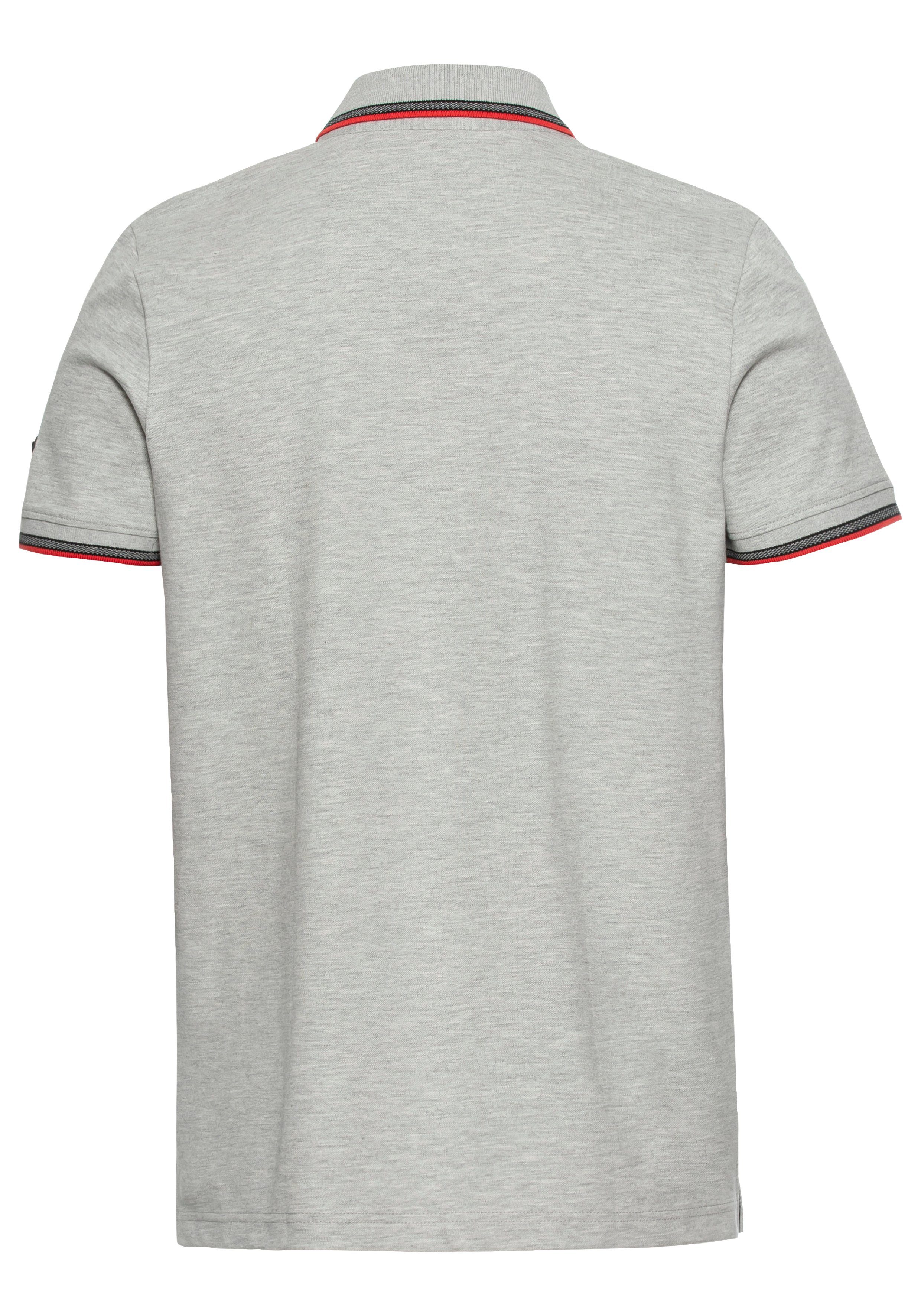 Bruno Banani Poloshirt Korte mouwen, smal gesneden, colourblocking-uitstraling