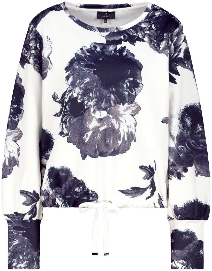 Monari Sweatshirt met bloemenprint