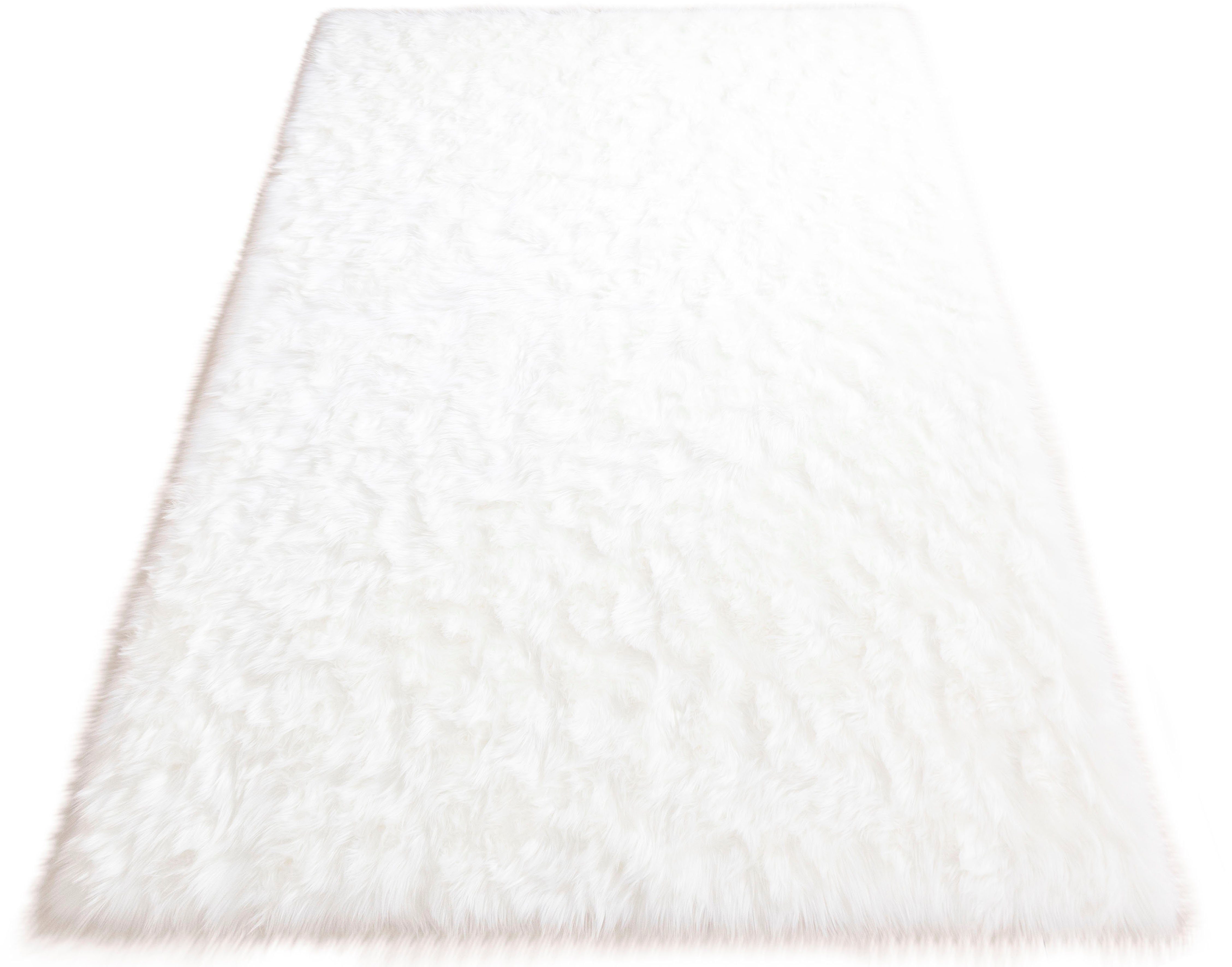 my home Vachtvloerkleed Dena, hoogpolige vloerkleden, behaaglijk zacht Imitatiebont, unikleur, woonkamer, slaapkamer, eetkamer