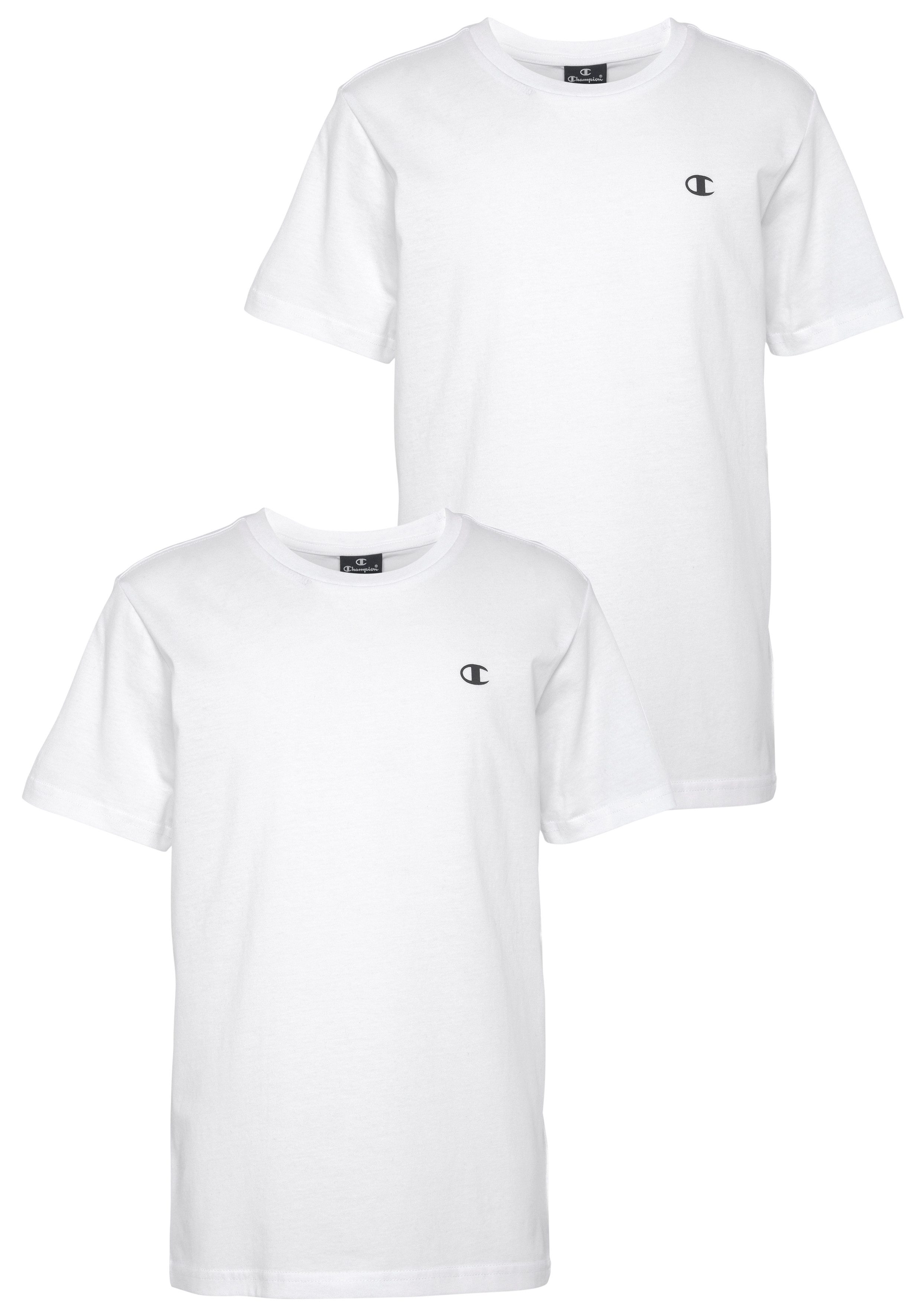 Champion T-shirt Basic 2pack Crew-Neck - voor kinderen (set, 2-delig)