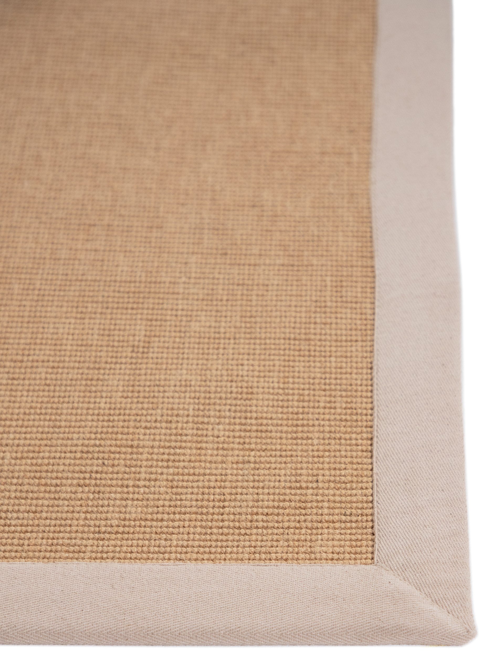 carpetfine Sisalkleed Sisal met gekleurd randdessin, antislip achterzijde