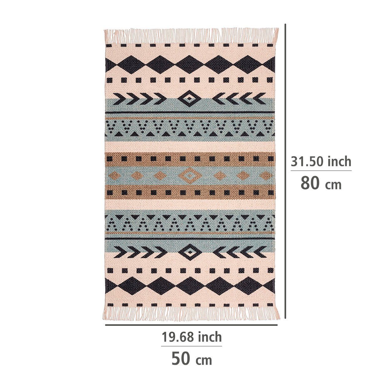 WENKO Badmat BERE BxL: 50 x 80 cm (1 stuk)