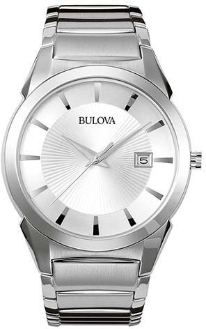 Bulova Kwartshorloge 96B015 Horloge, herenhorloge, dameshorloge, roestvrijstalen band, datum