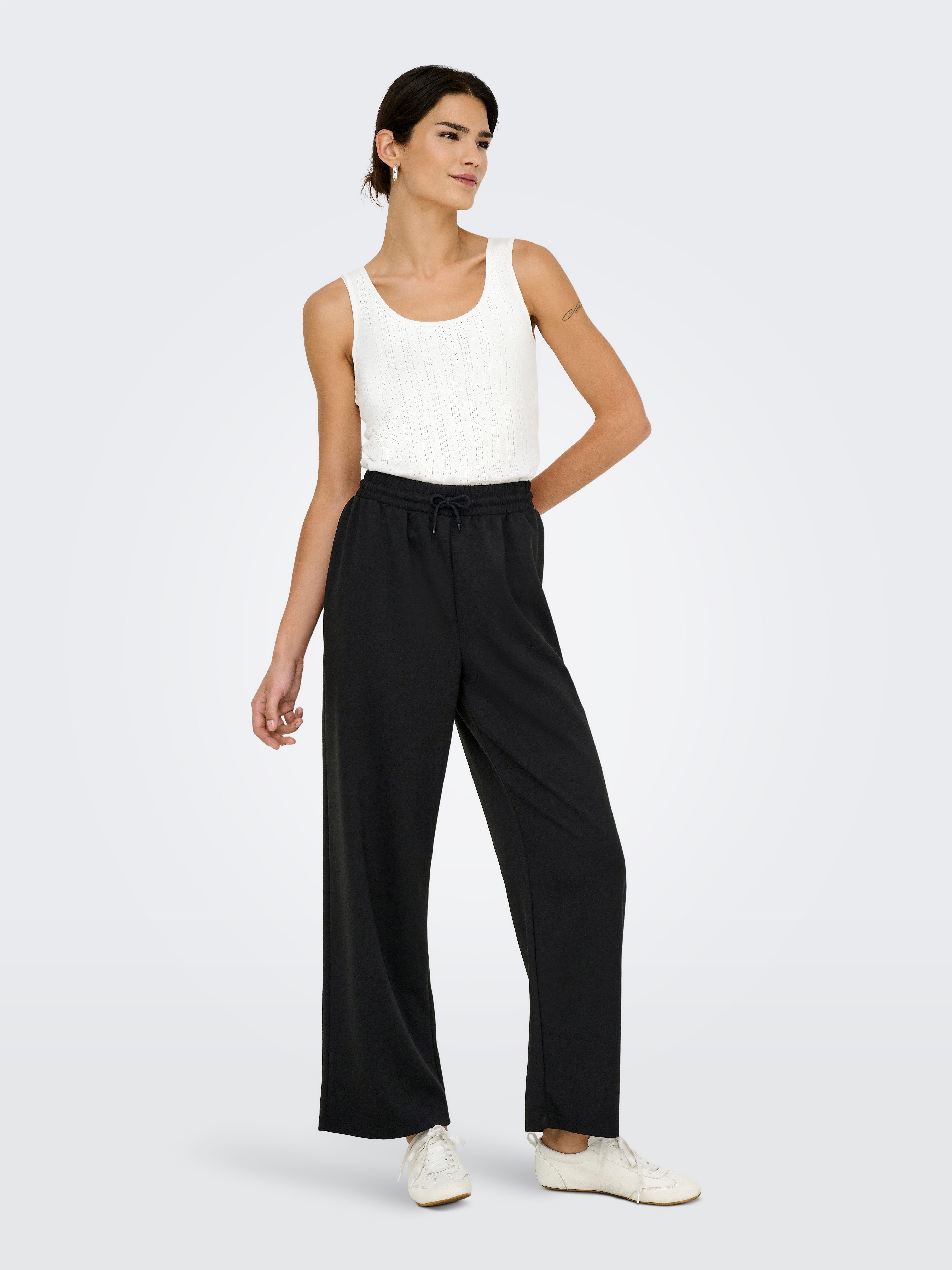 Only Trainingsbroek ONLSCARLETT WIDE PANT SWT NOOS
