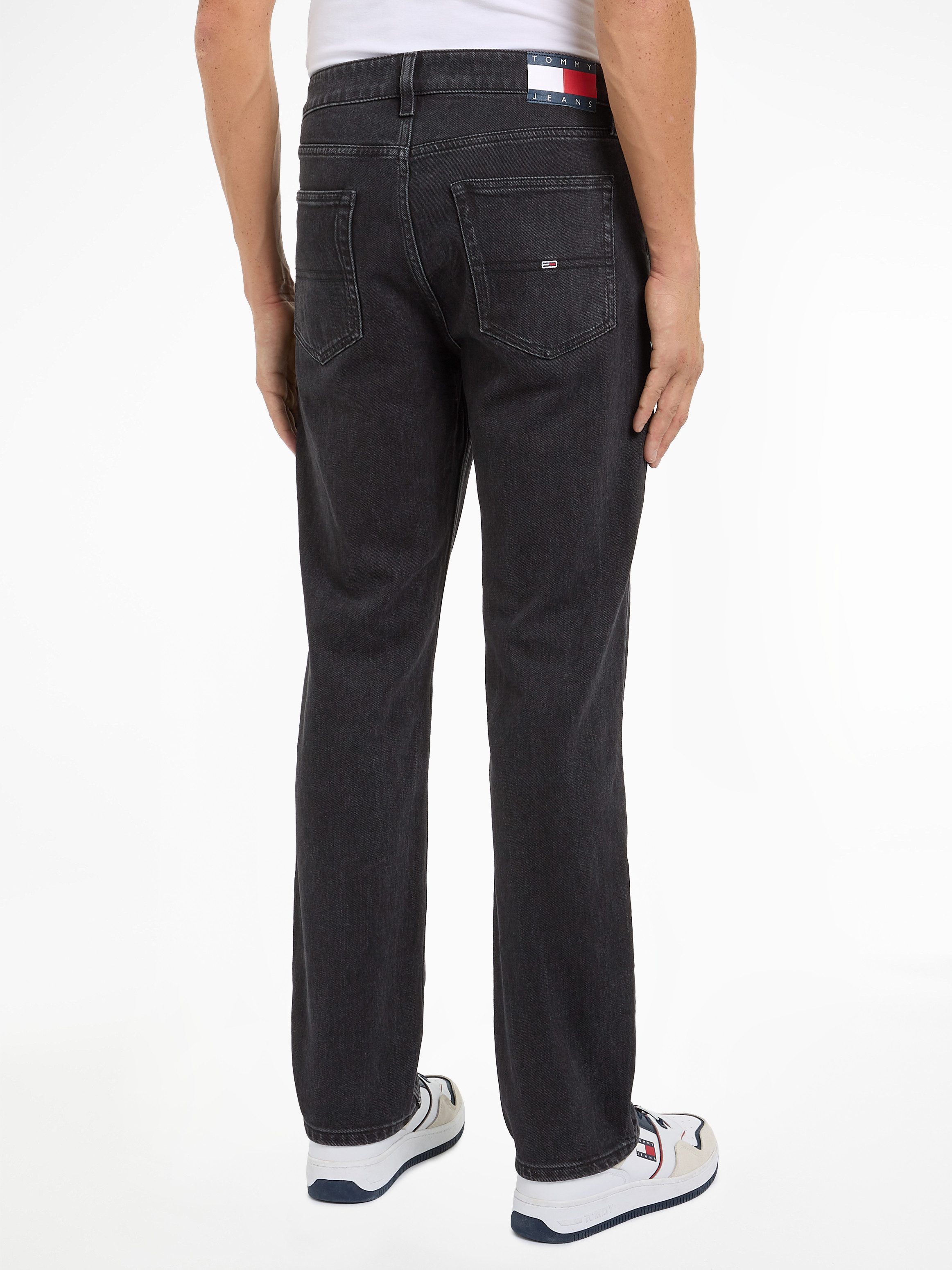 TOMMY JEANS Slim fit jeans RYAN SLIM STRAIGHT met gestempeld logo