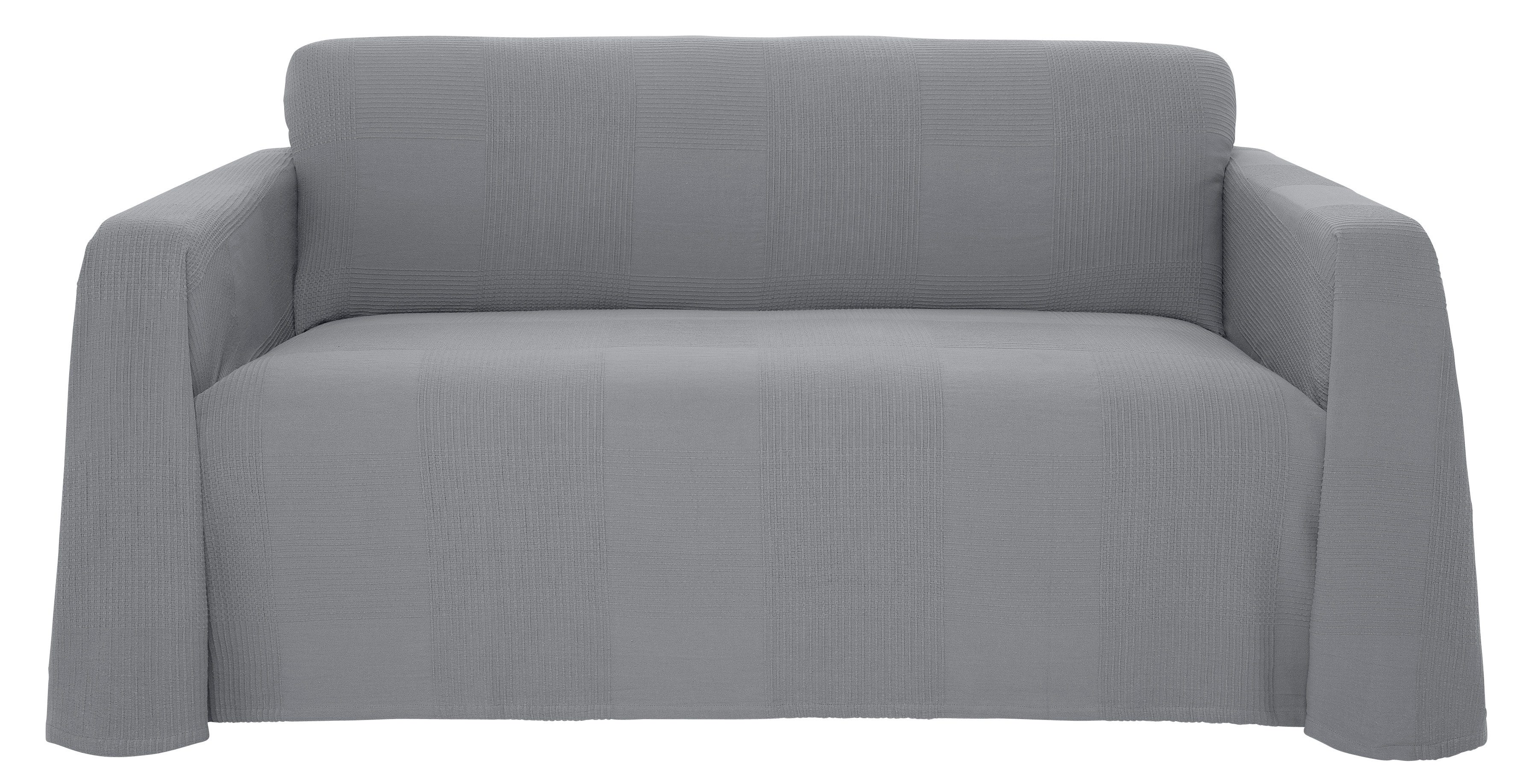 my home Sprei Mira lichte sprei van 100% katoen, uni foulard, zonder vulling