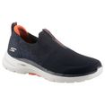skechers slip-on sneakers go walk 6 met comfortabele binnenzool blauw