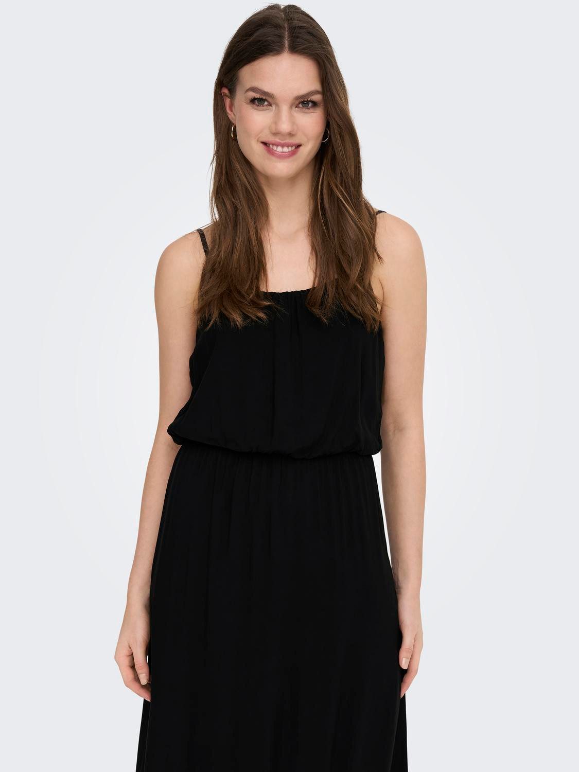 Only Maxi-jurk ONLNOVA LIFE VIS STRAP MAXI DRESS SOLID