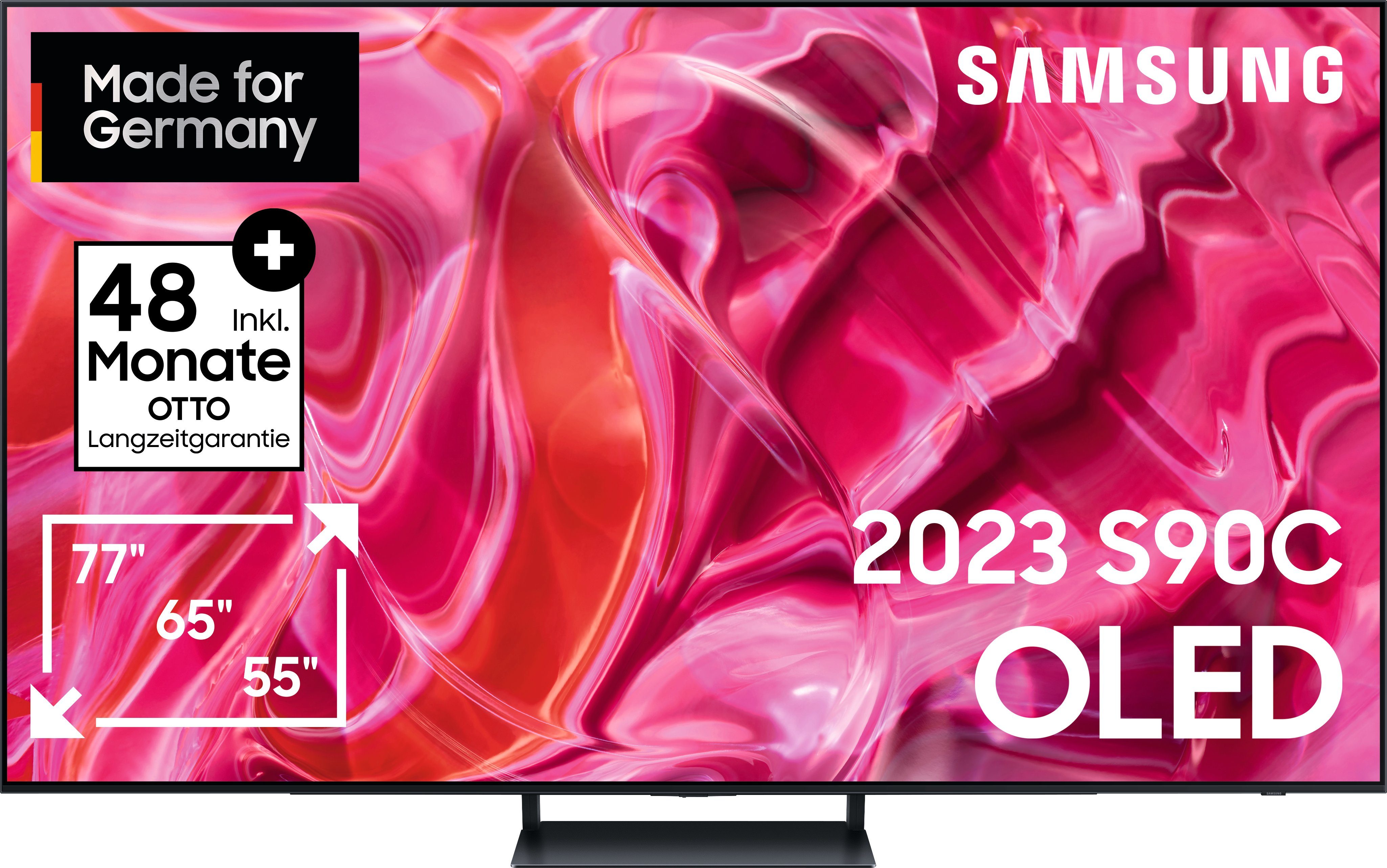 Samsung GQ77S90CATXZG OLED-TV 195 cm 75 inch Energielabel F (A G) CI+*, DVB-C, DVB-S2, DVB-T2 HD, Sm