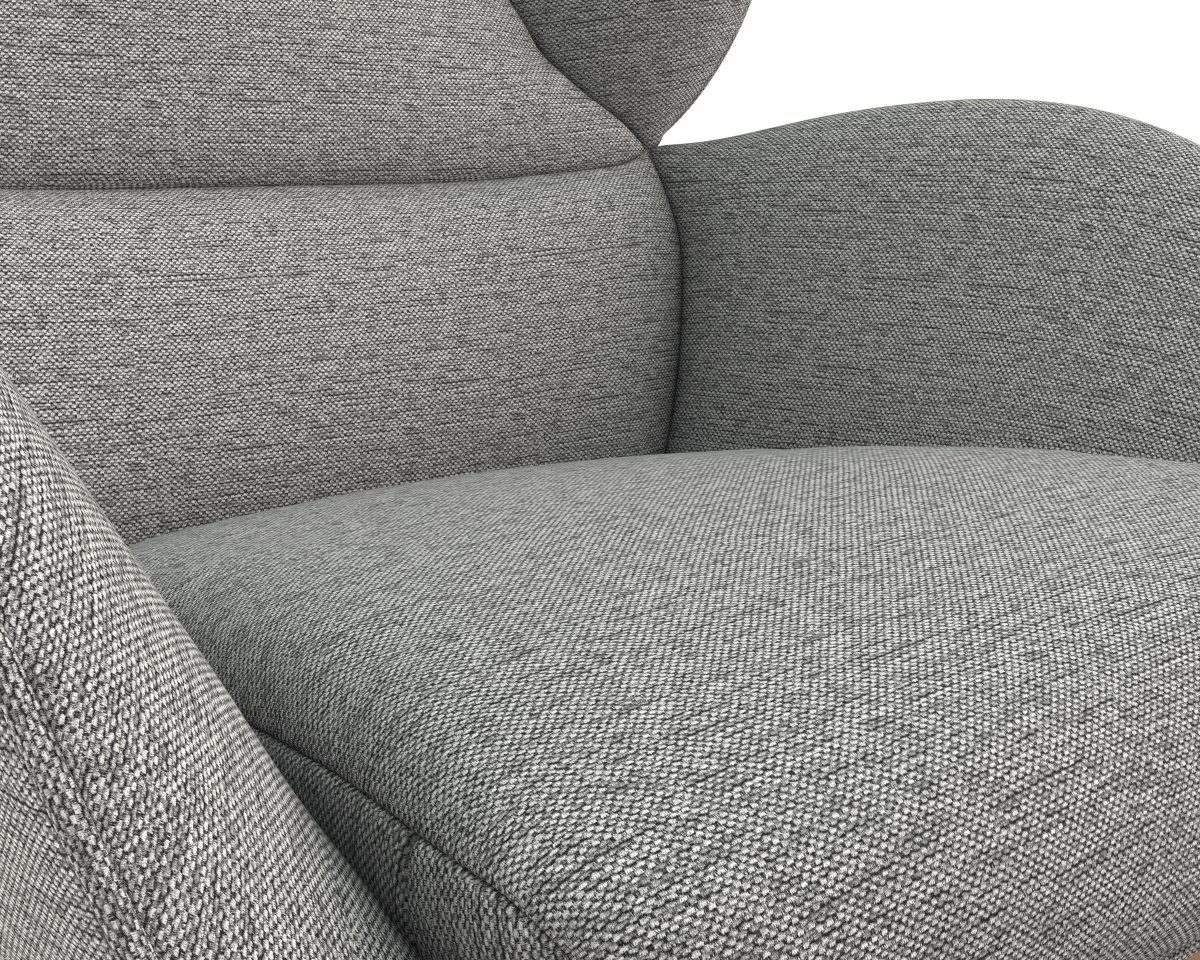 FLEXLUX Oorfauteuil Adria Stijl & comfort, organische vorm, eikenhouten voet
