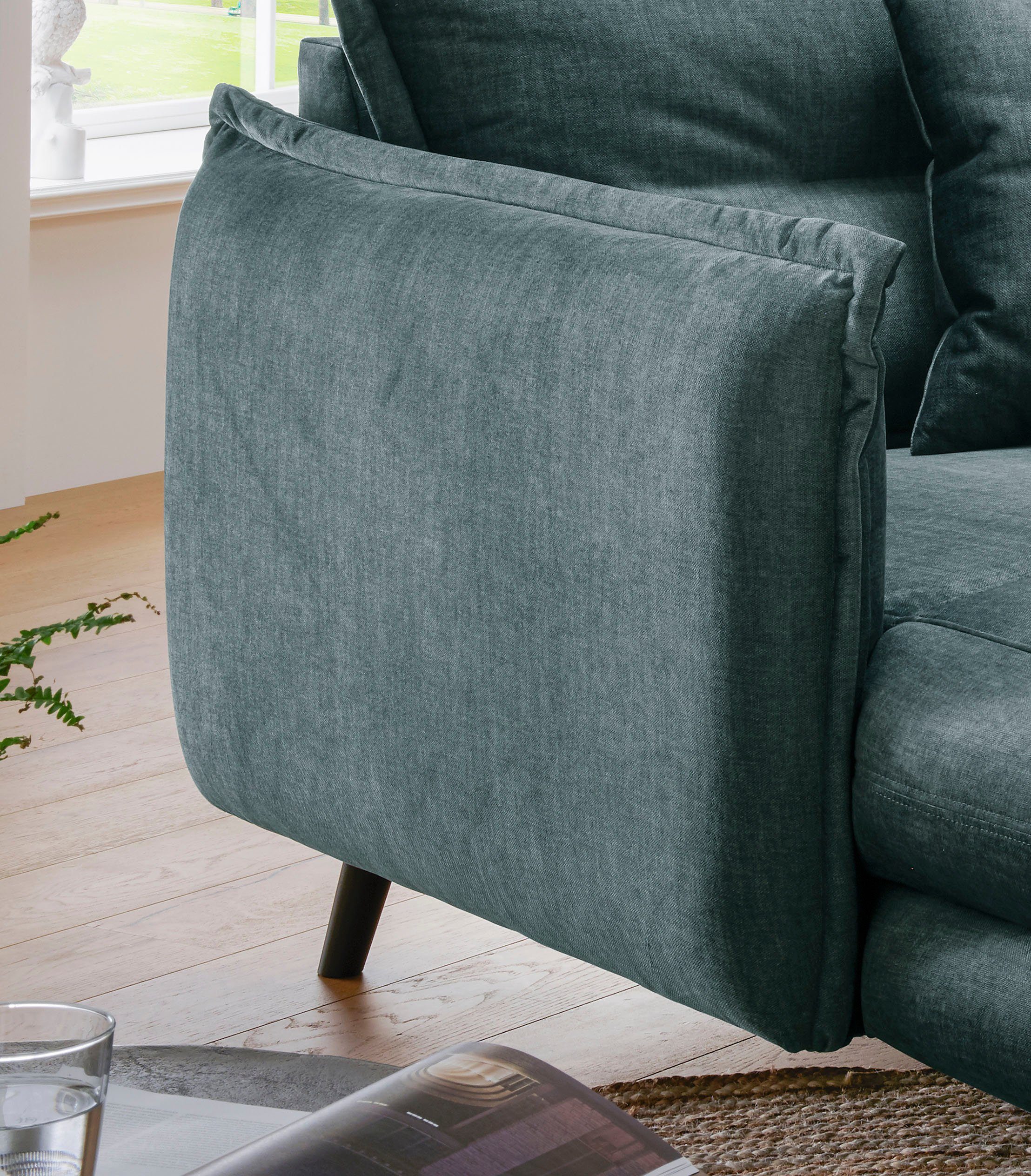 INOSIGN Loveseat LAZIO moderne fauteuil met een comfortabele bekleding, 2 stuks decoratieve sierkussens