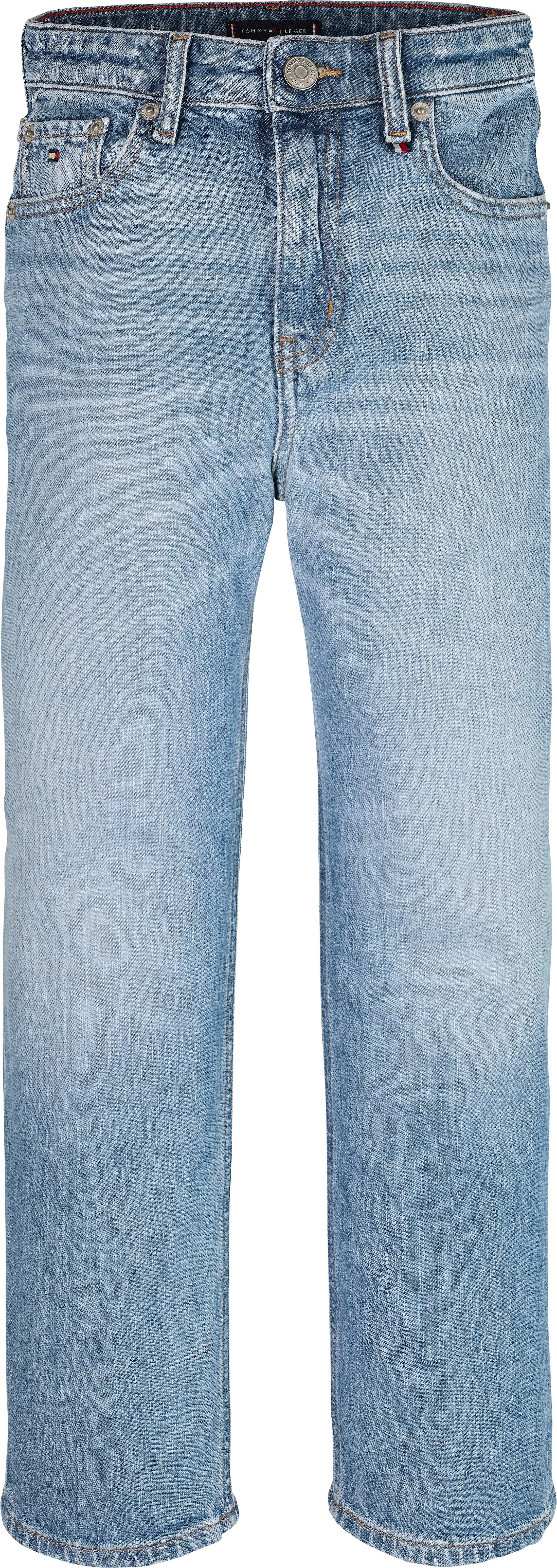 Tommy Hilfiger Stretch jeans SKATER LIGHT WASH DENIM voor kinderen tot 16 jaar, skater-vorm