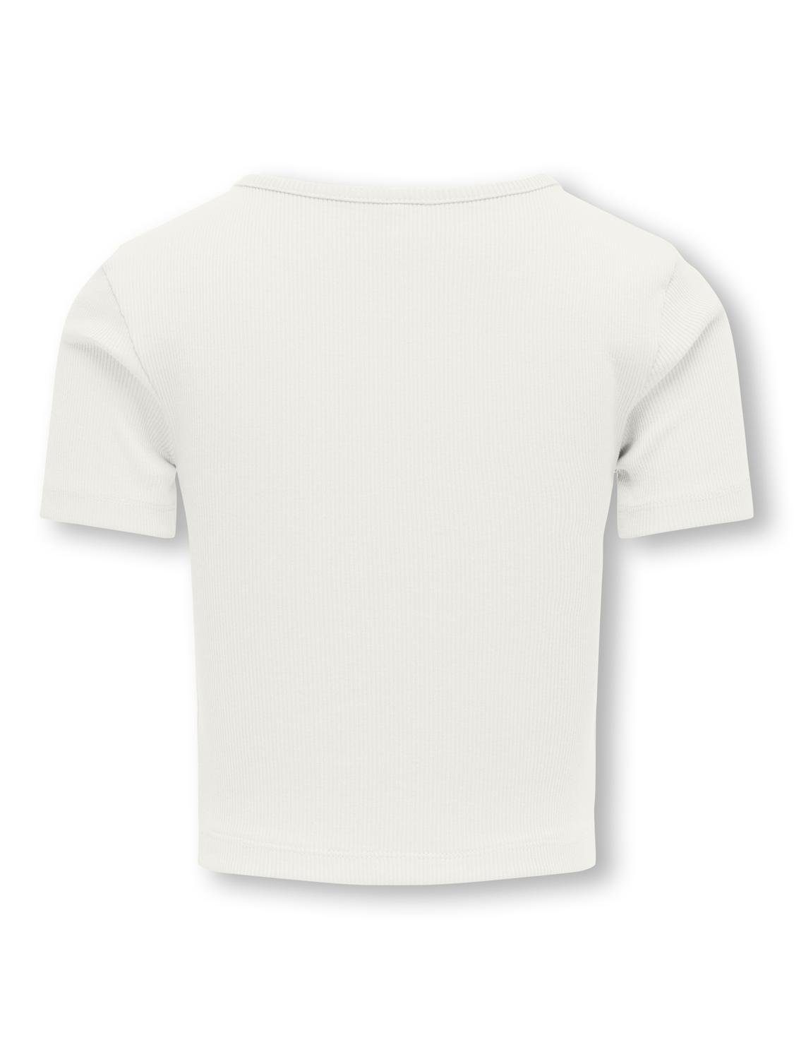 KIDS ONLY Shirt met korte mouwen KOGNESSA S/S CUT OUT TOP BOX JRS NOOS
