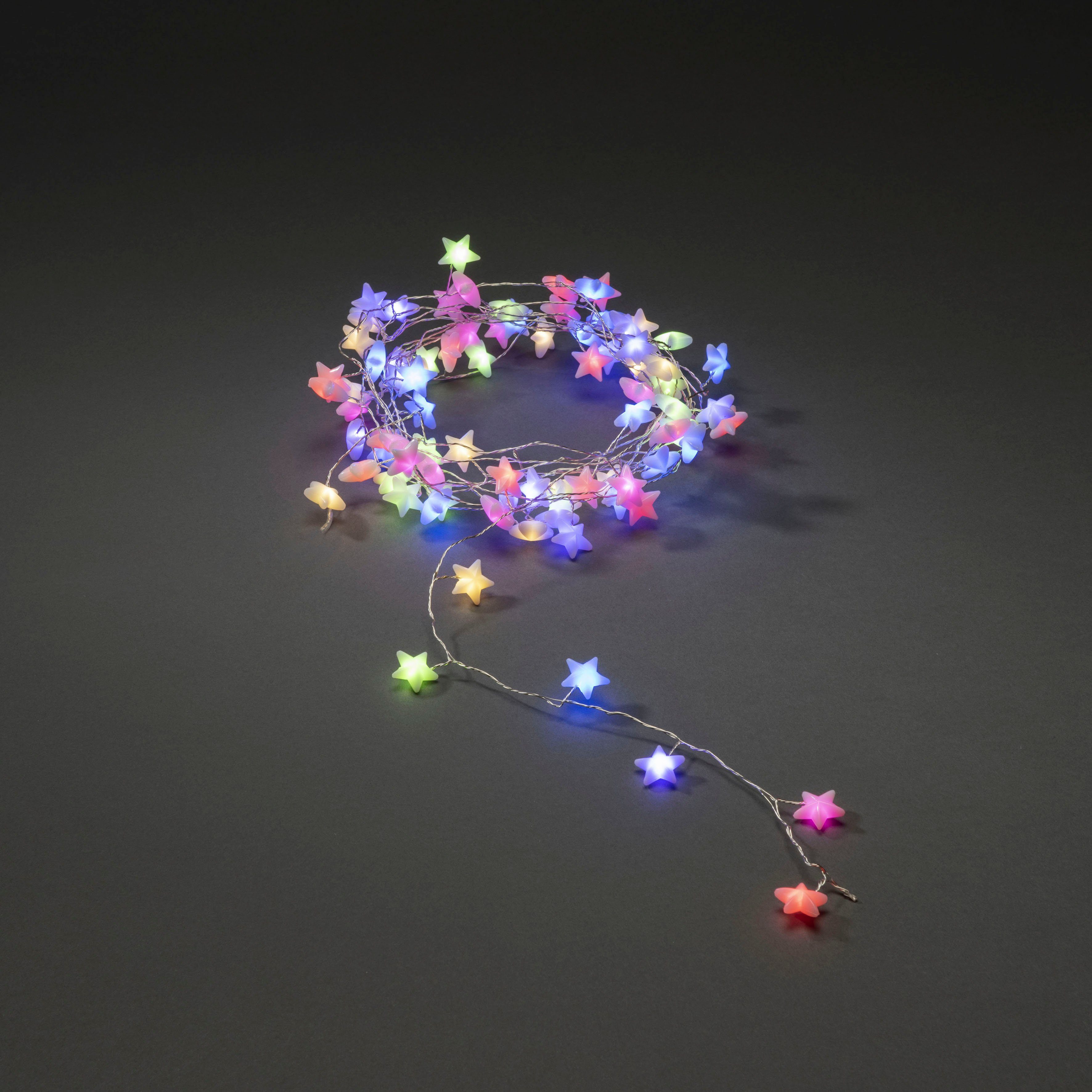 KONSTSMIDE Led-lichtsnoer LED sterrenlichtsnoer, 90 gekleurde diodes (1 stuk)