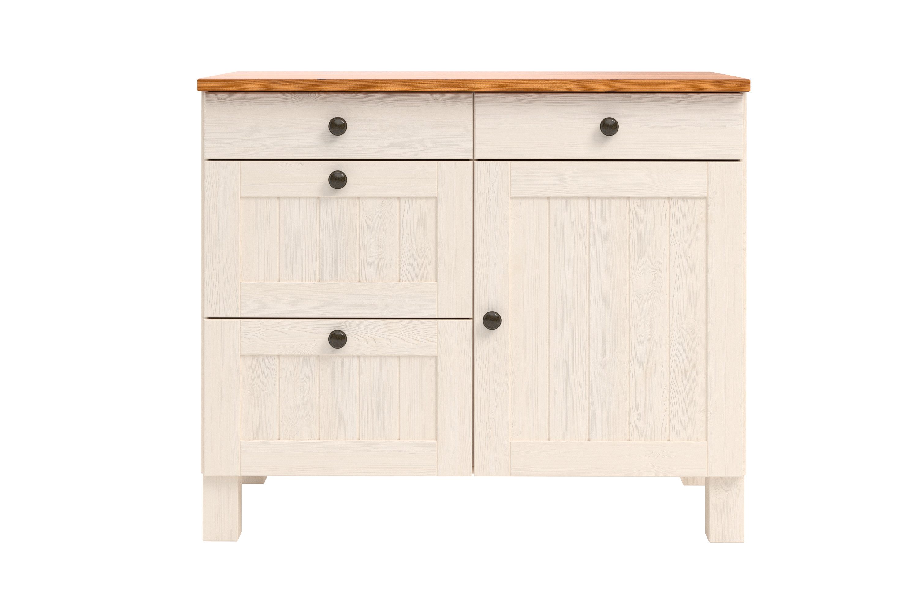 Home affaire Onderkast Alby2 , met metalen handgrepen, breedte 100 cm