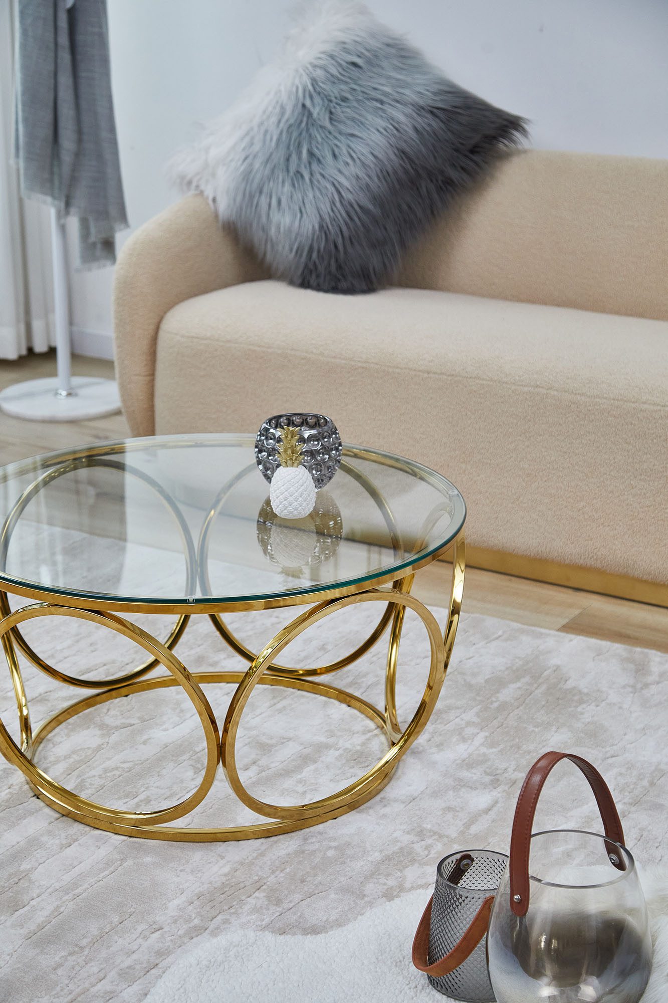 SalesFever Salontafel met designframe van roestvrij staal