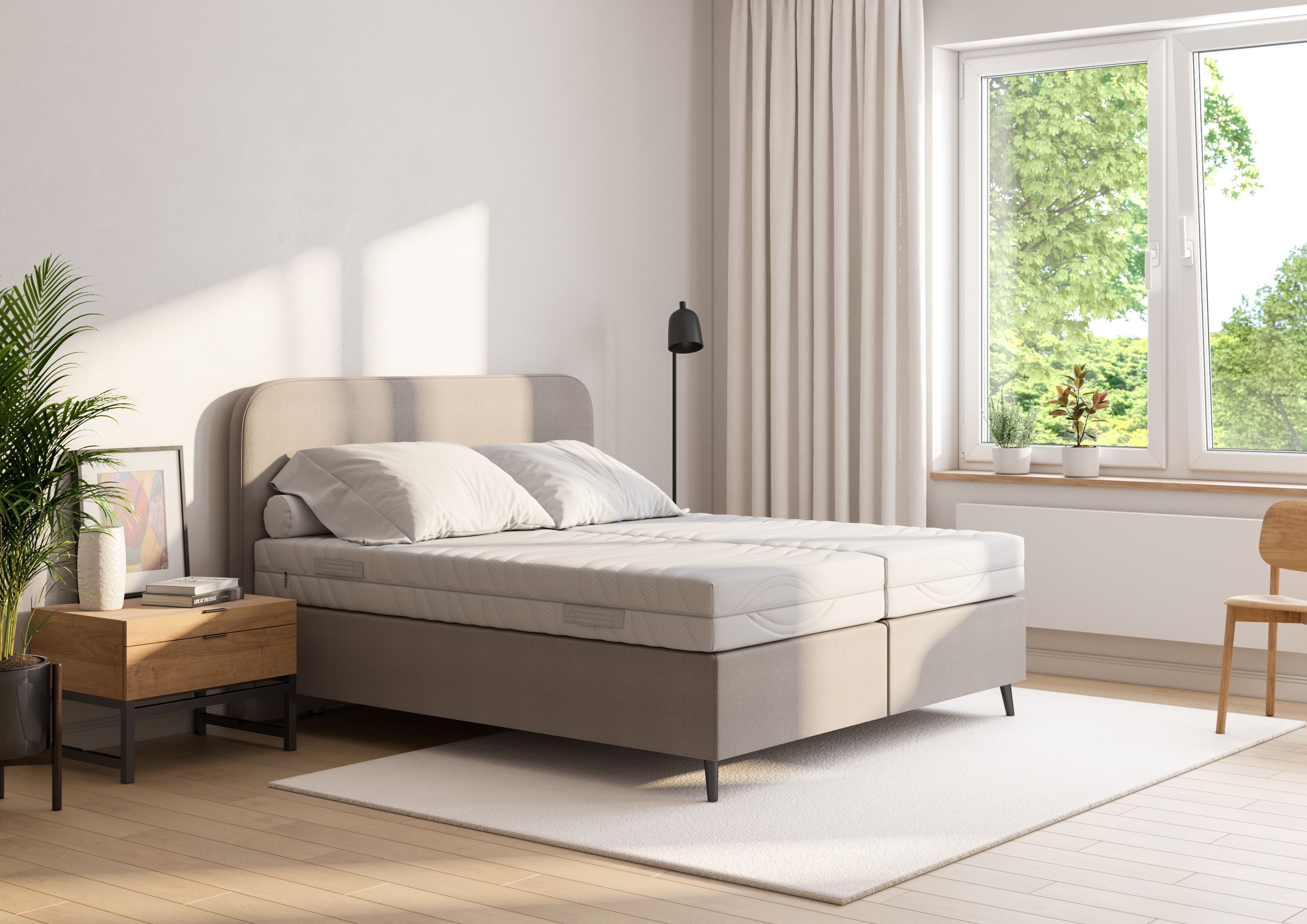 Malie Pocketveringsmatras MALINA, 5 Zones Matras 90x200 cm, 140x200 cm & andere maten hoogte 22 cm