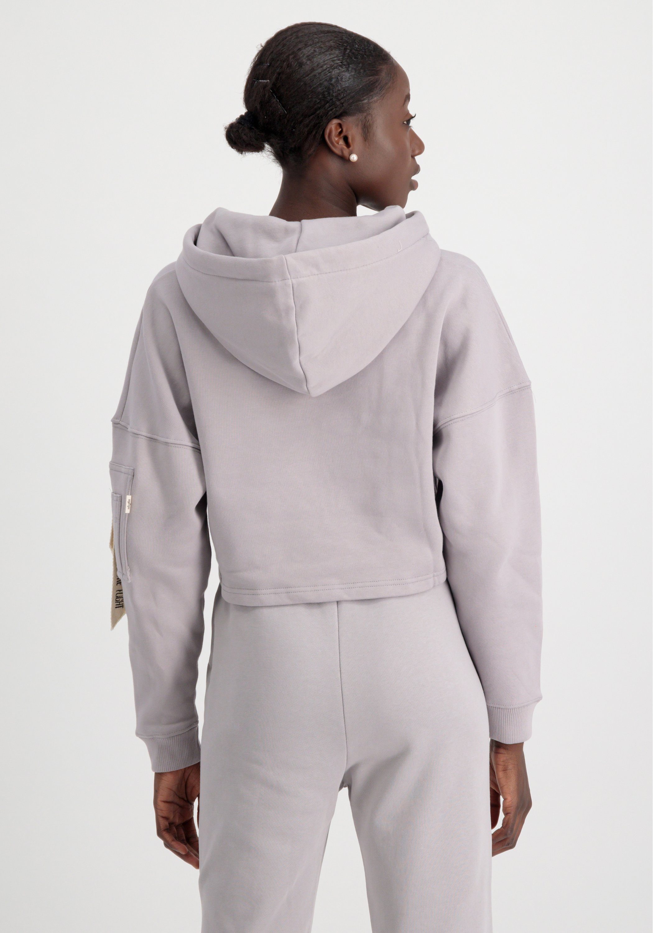 Alpha Industries Hoodie Alpha Industries Women - Hoodies Organics Cropped OS Hoodie Wmn
