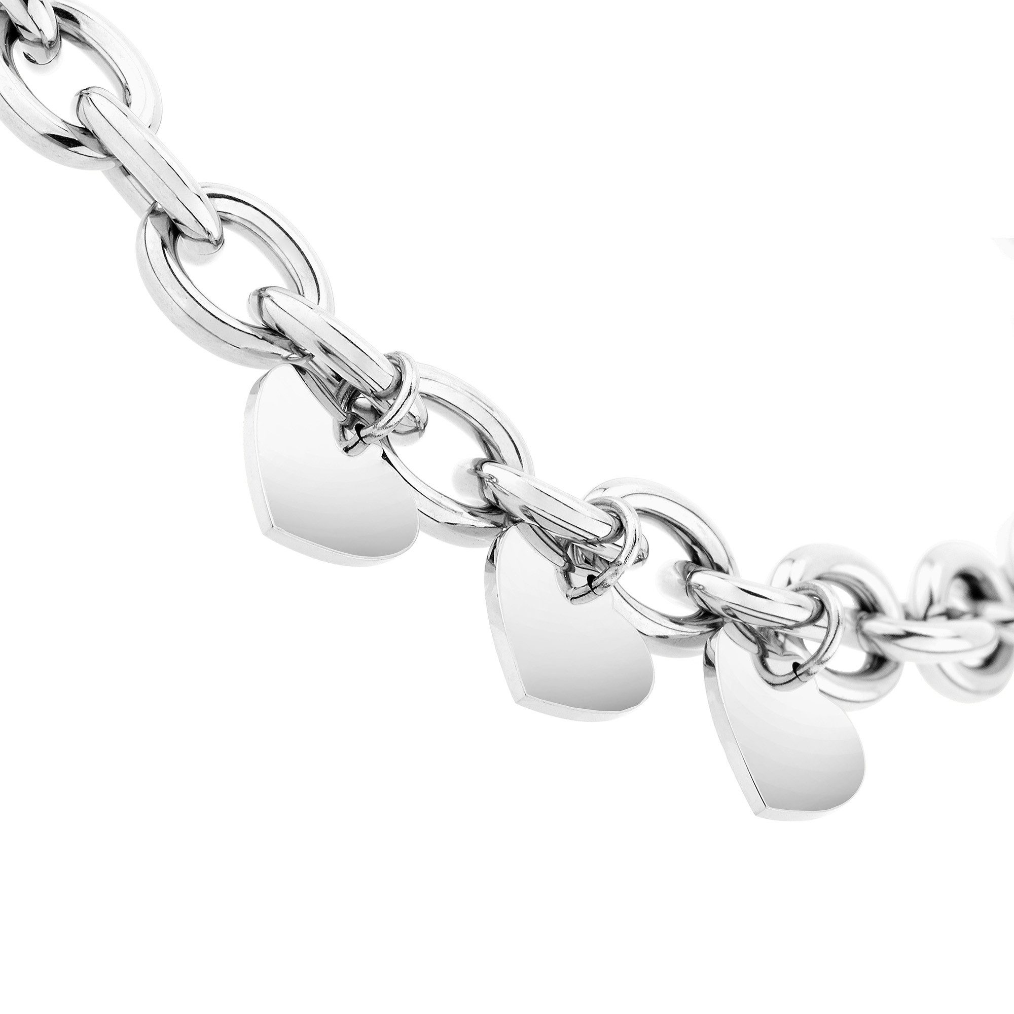 MUSTANG Ketting met hanger Sieraad Geschenk Roestvrijstalen Ketting Eindeloze Liefde Harten