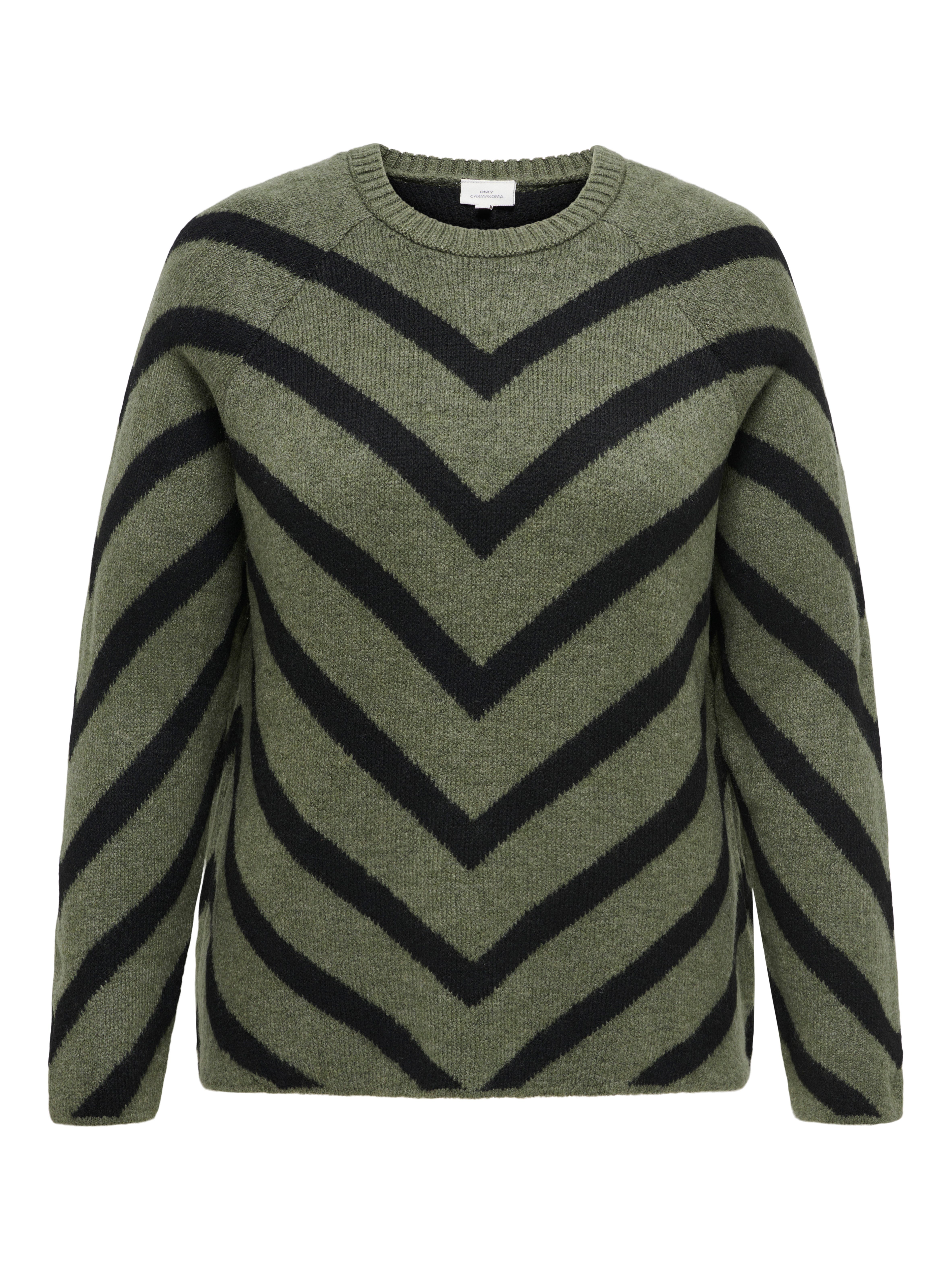 ONLY CARMAKOMA Gebreide trui CARELIZA L/S PULLOVER KNT NOOS