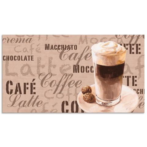 Artland keukenwand Kaffee Latte Macchiato