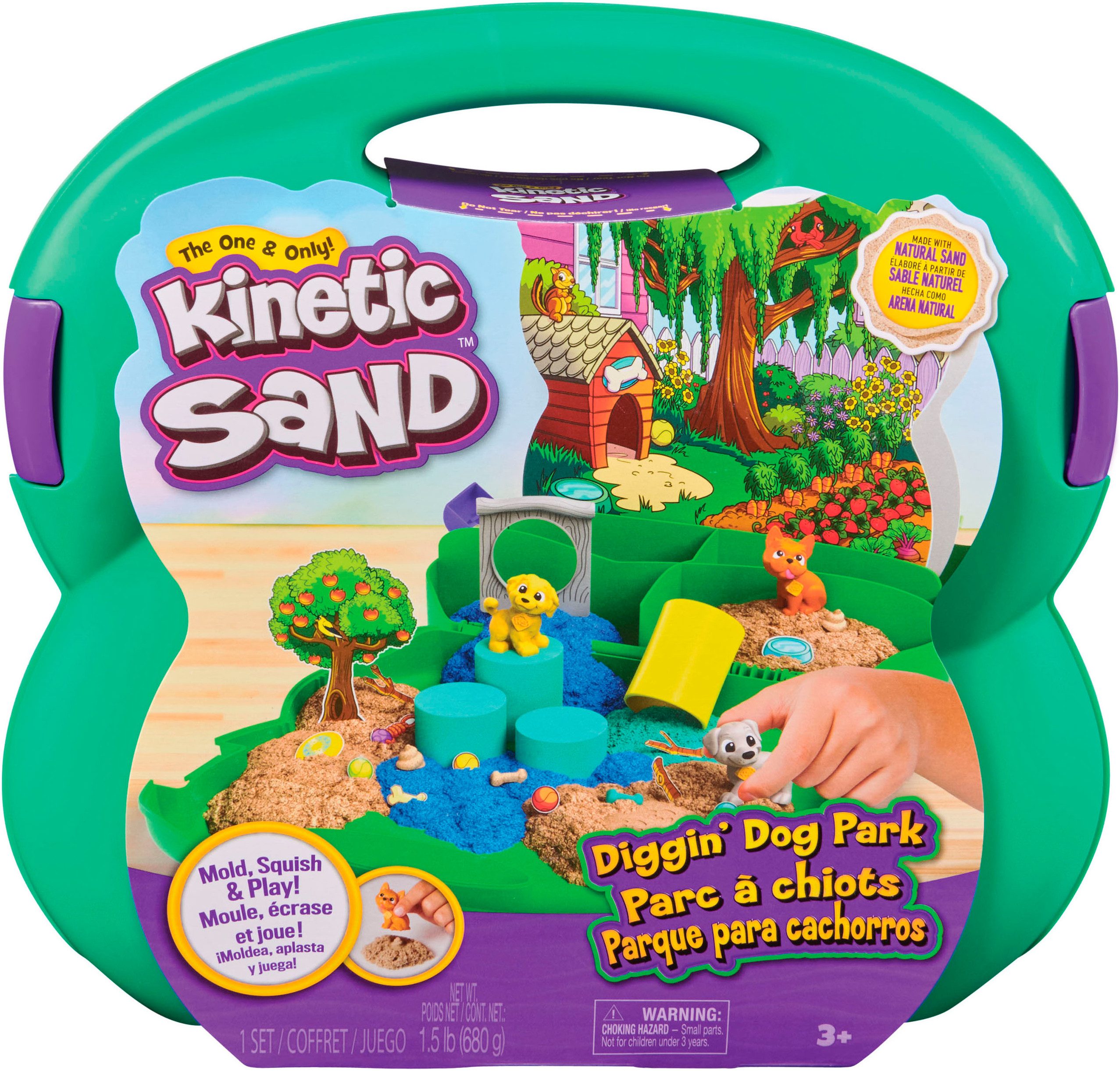 Spin Master Knutselset Kinetic Sand - Hunde Park Koffer 680 g