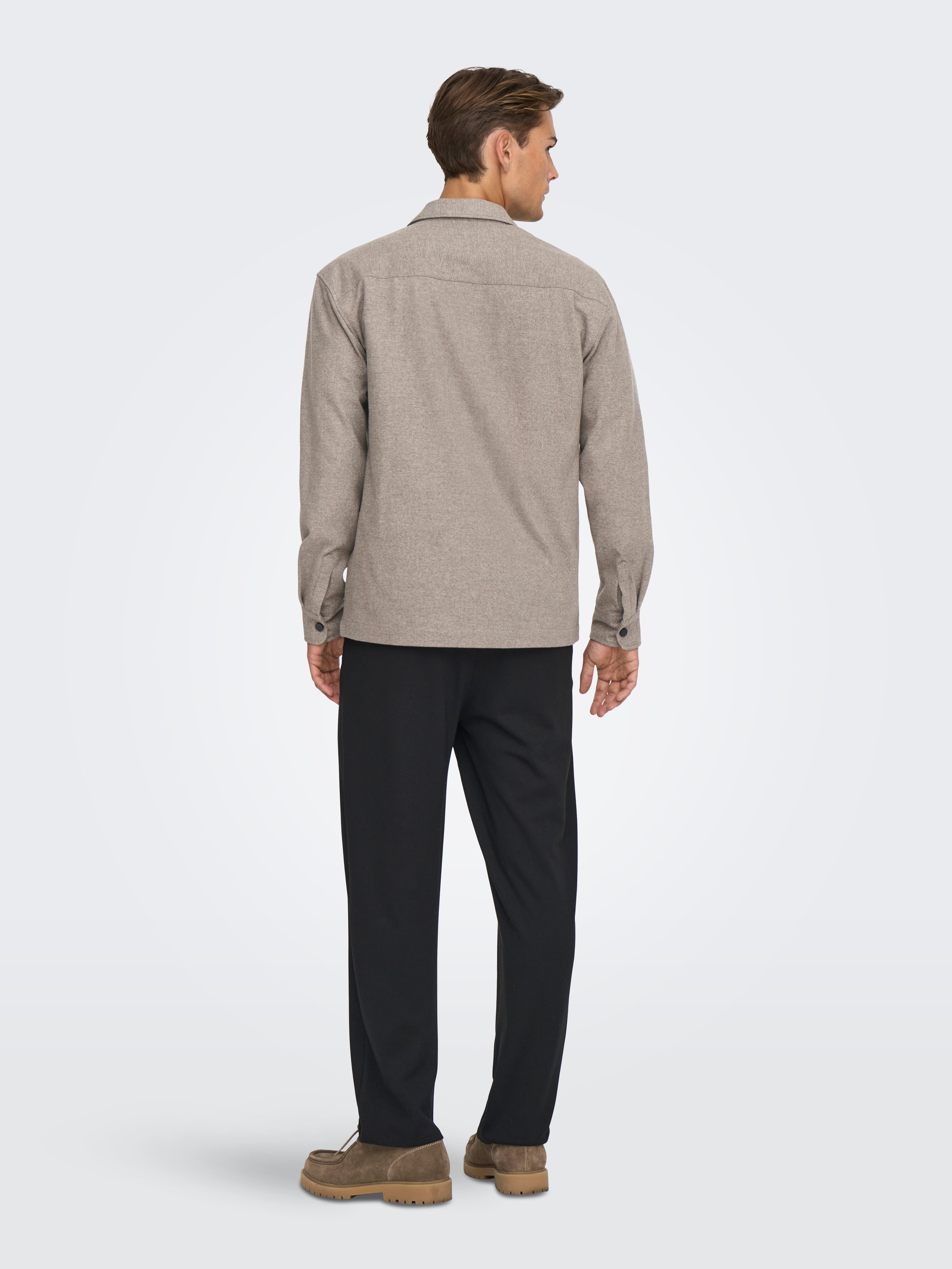 ONLY & SONS Overhemd met lange mouwen ONSMARK BRUSHED 0353 OVERSHIRT