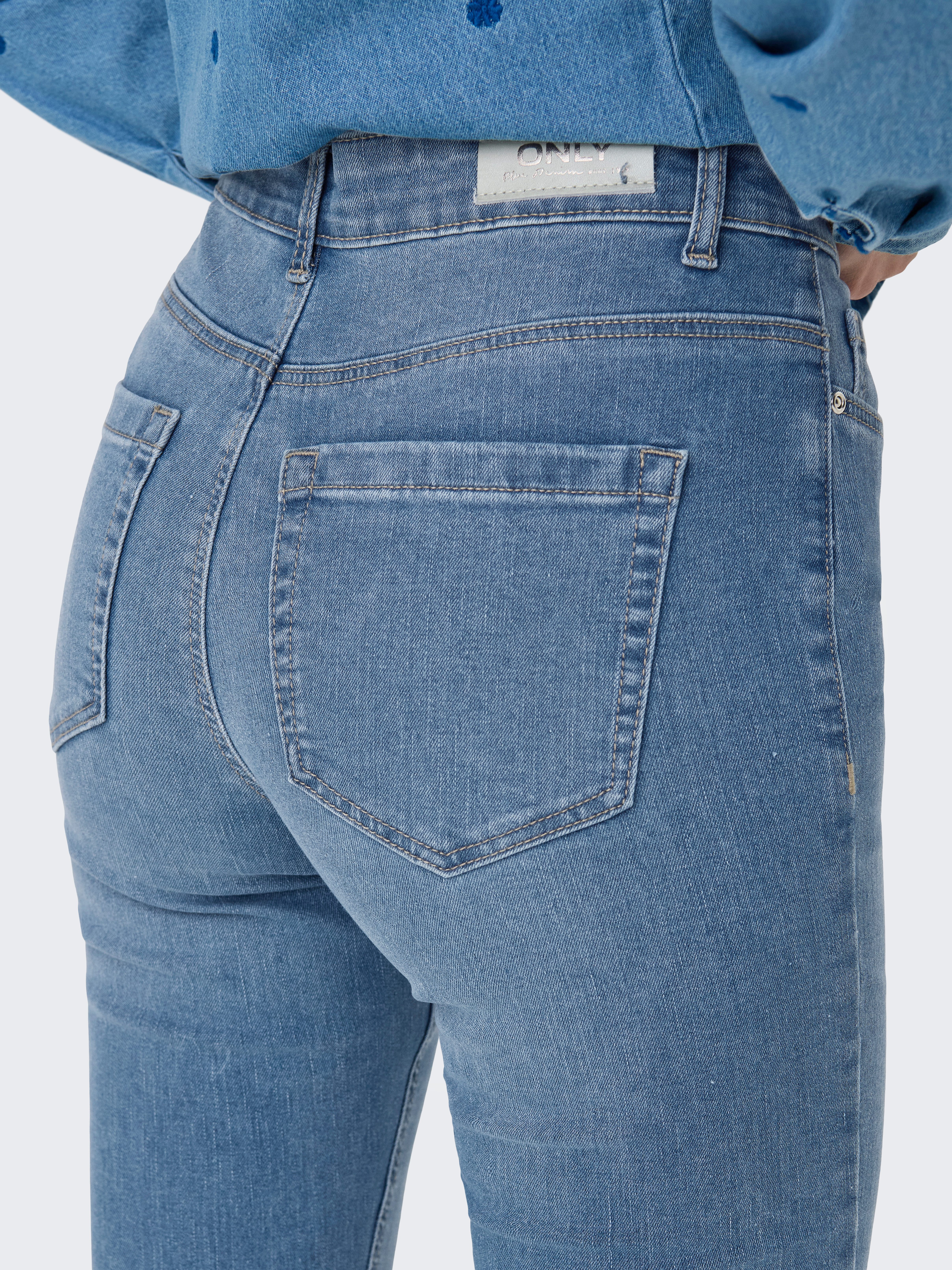 Only Skinny fit jeans ONLWAUW MID WAIST SK VIS BUT DNM