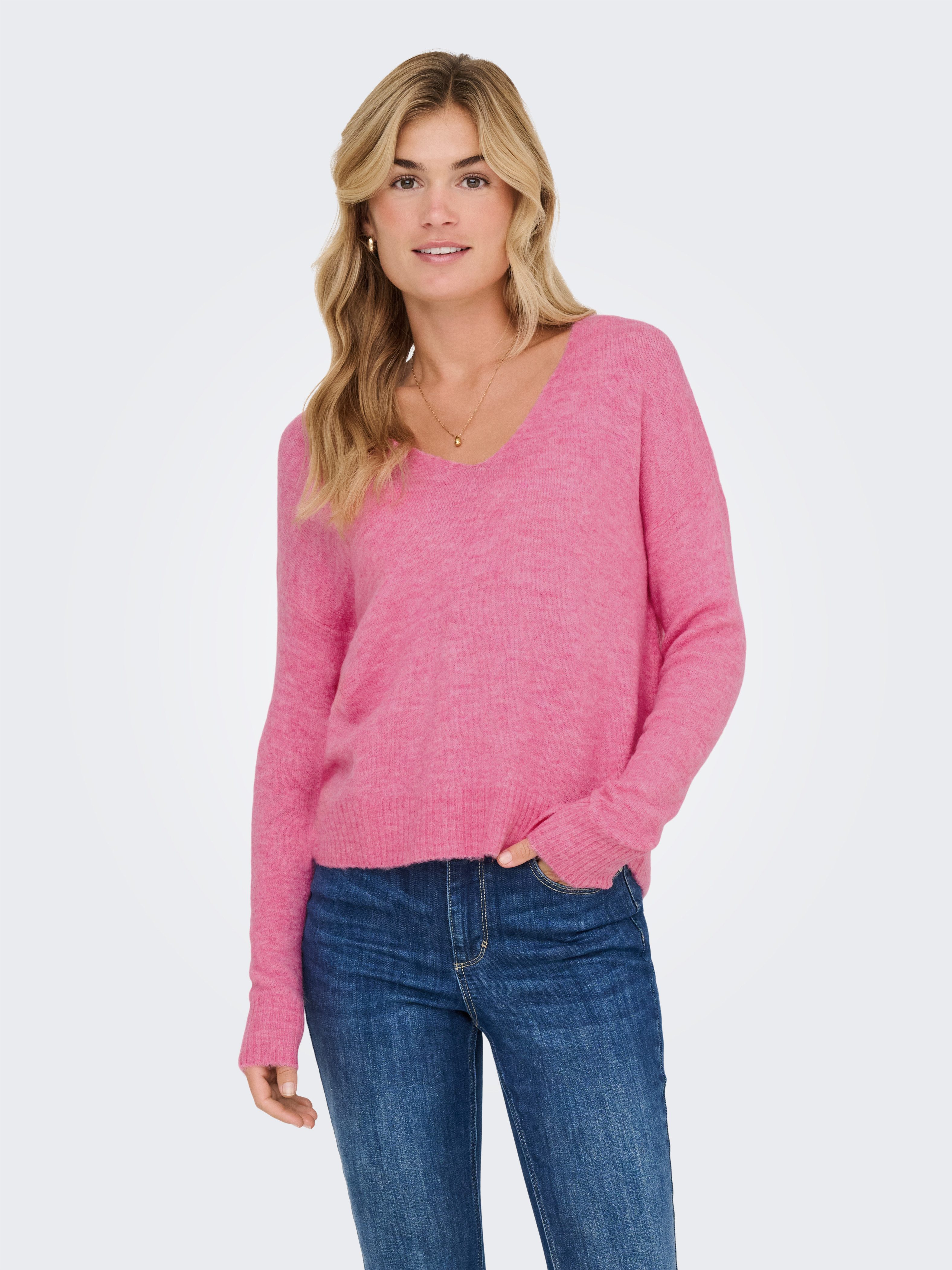 JDY Trui met V-hals JDYELANORA L/S V-NECK PULLO. KNT NOOS