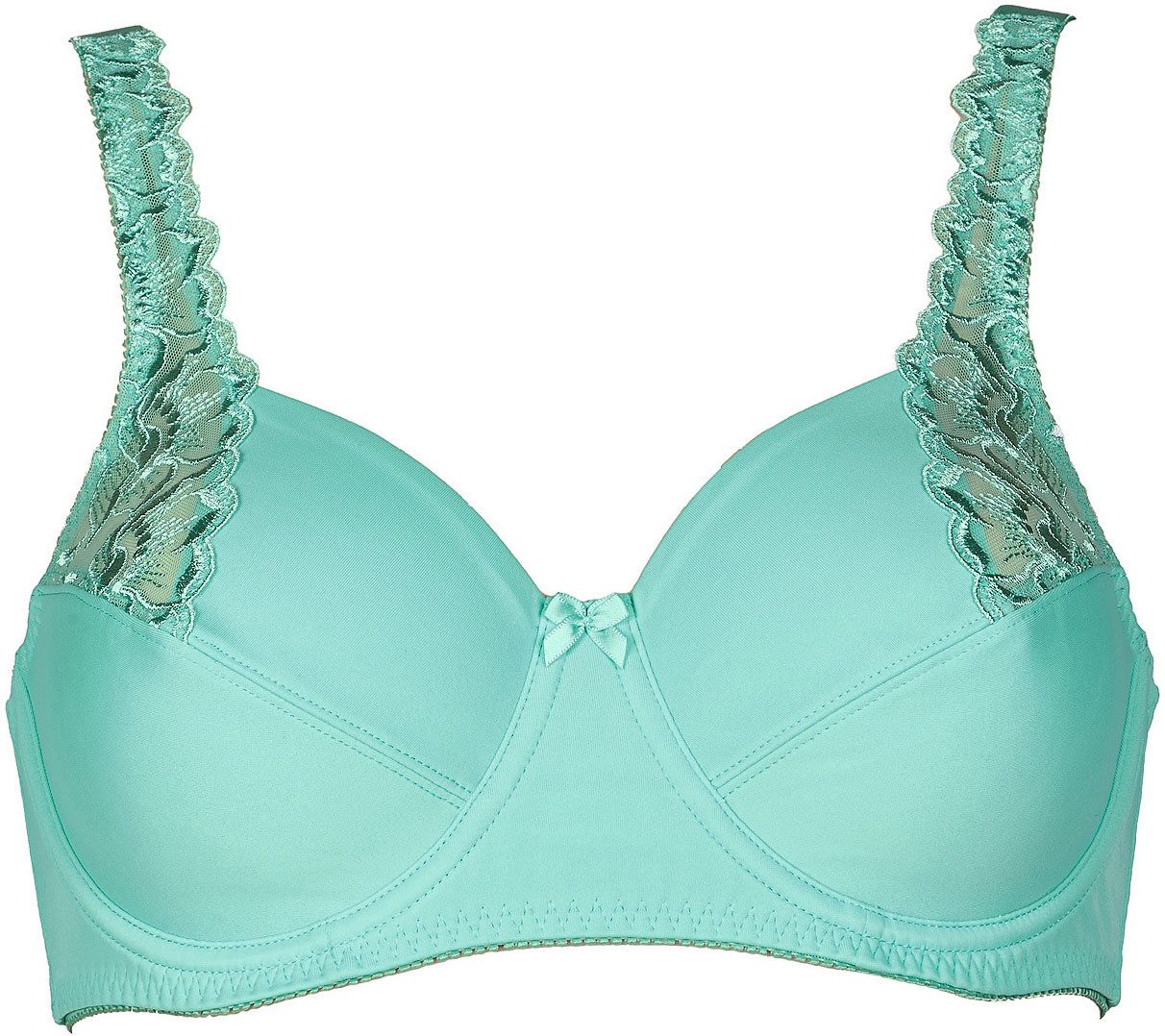 Elbrina Beugel-bh met kleine strik vooraan dames beugel bh's maat 95 C blauw