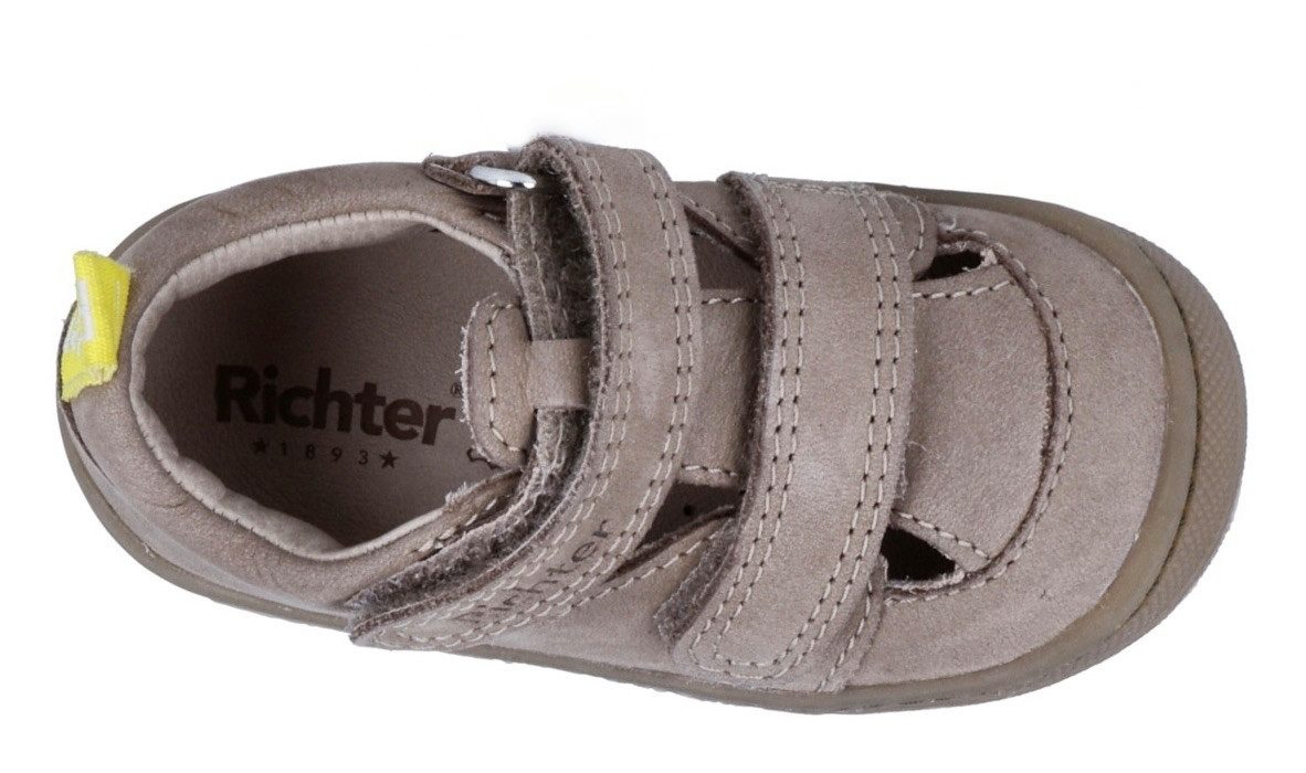 Richter Babyschoentjes Maxi WMS: gemiddeld Sandaal met gekleurde hielband, maat sjabloon om te downloaden