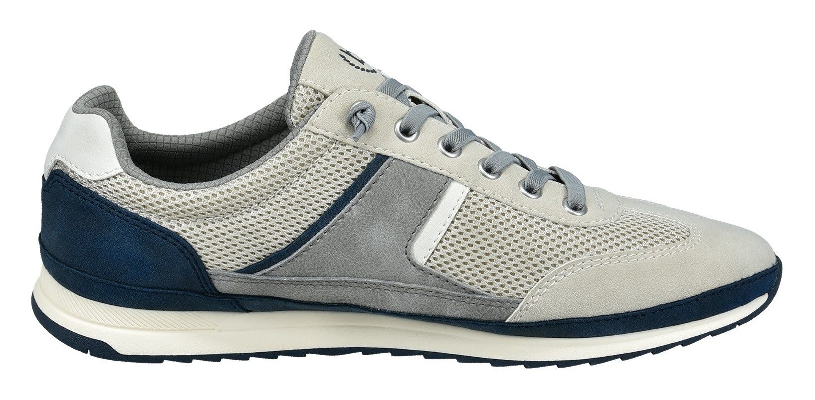 Bugatti Slip-on sneakers lage schoen, vrijetijdsschoen, slipper met elastische banden